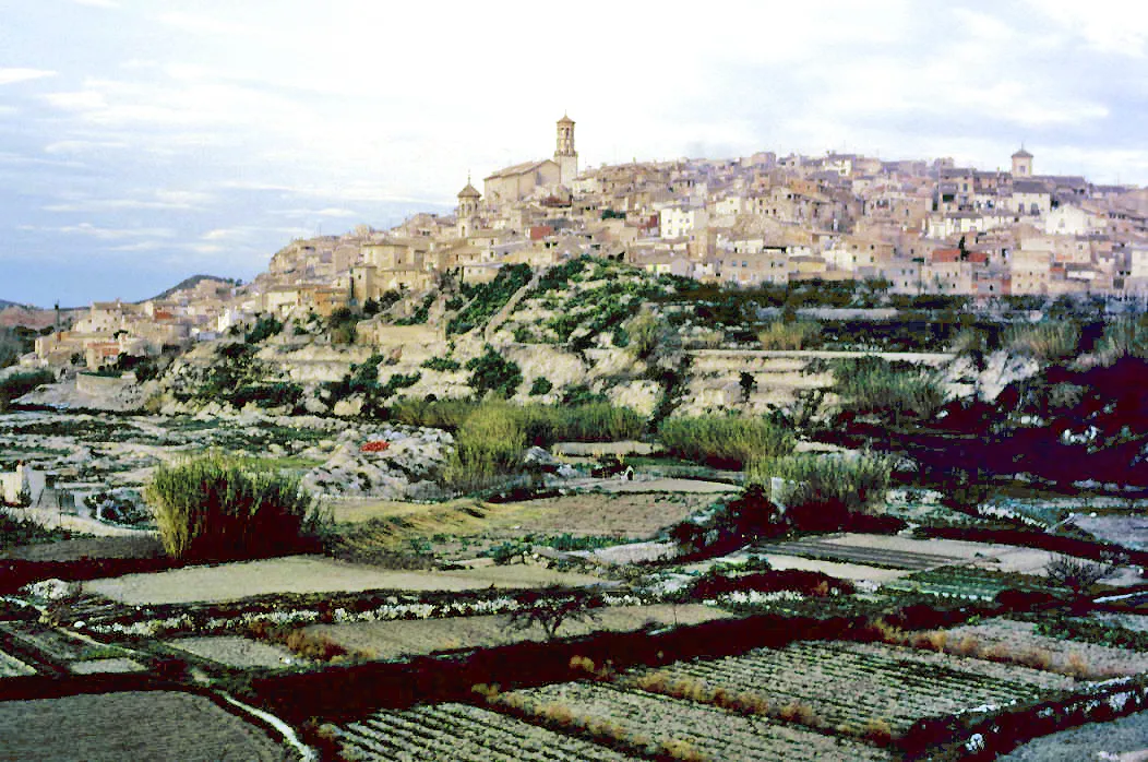 Photo showing: The town and its surroundings. Cehegín, Region of Murcia, Spain