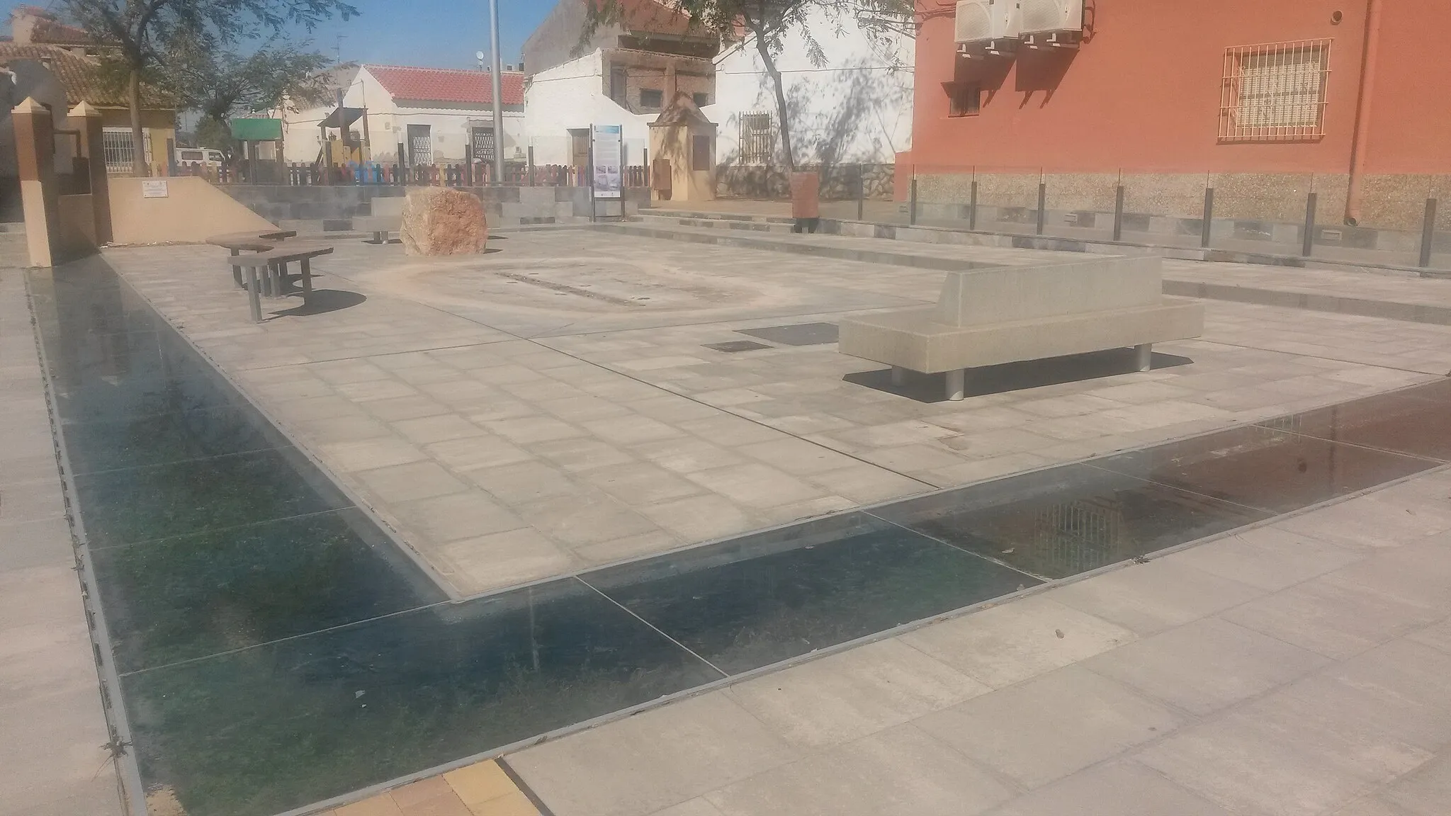 Photo showing: Lugar de la histórica balsa de Balsapintada y actual plaza.