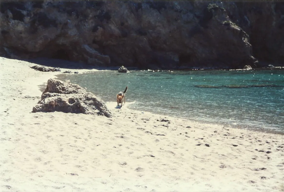 Photo showing: Cala Cortina, a small beach near the Spanish city of Cartagena, in a photograph dated April 2, 1996.