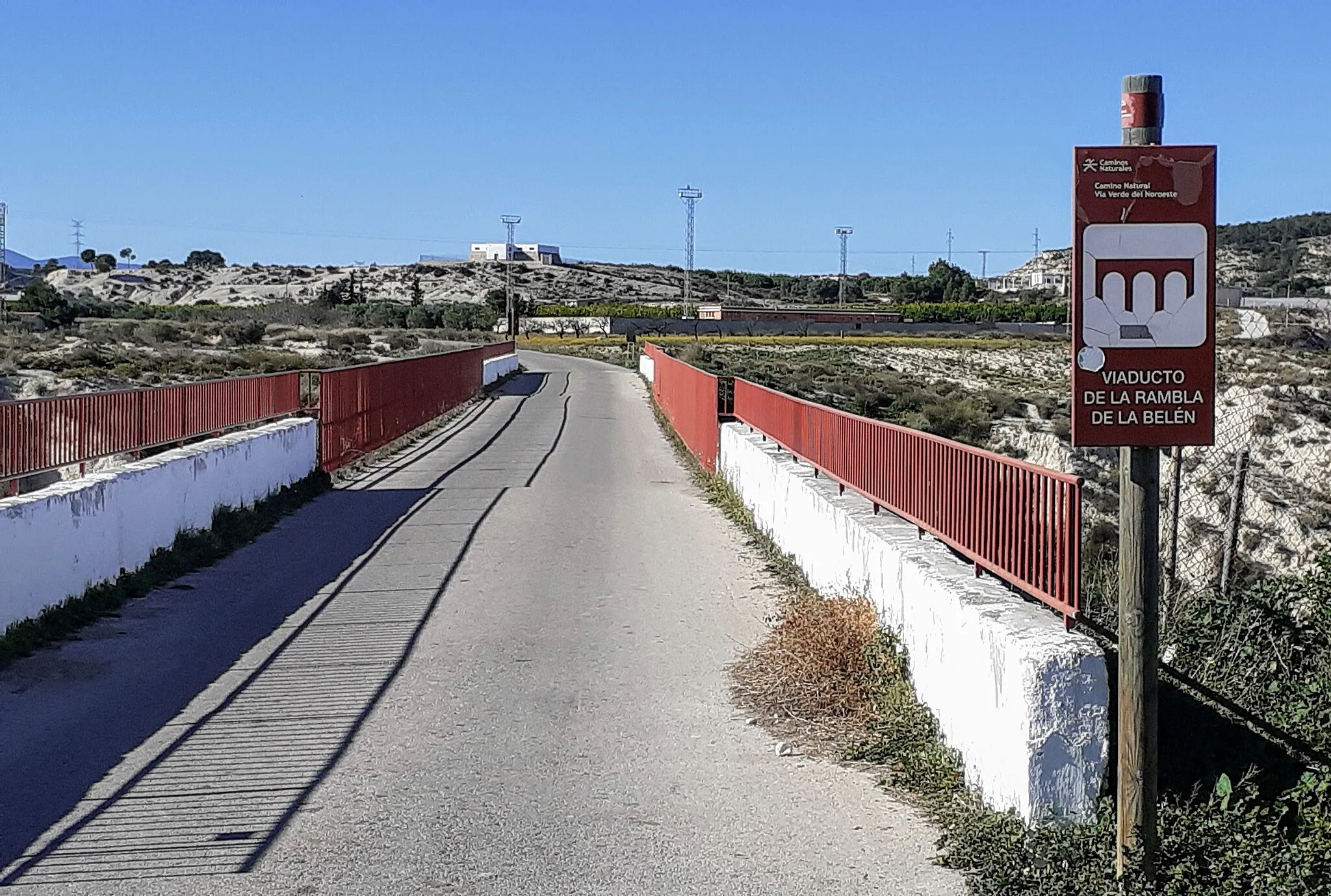 Photo showing: Viaducto de la rambla de Belen which is part of Via Verde del Noroeste