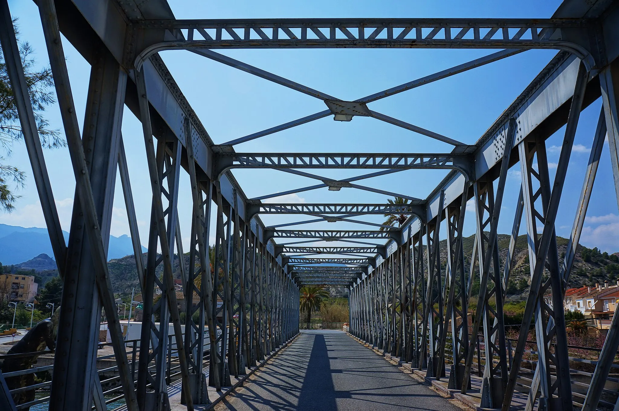 Photo showing: Puente metálico sobre el río Segura, en el municipio de Blanca (Murcia).