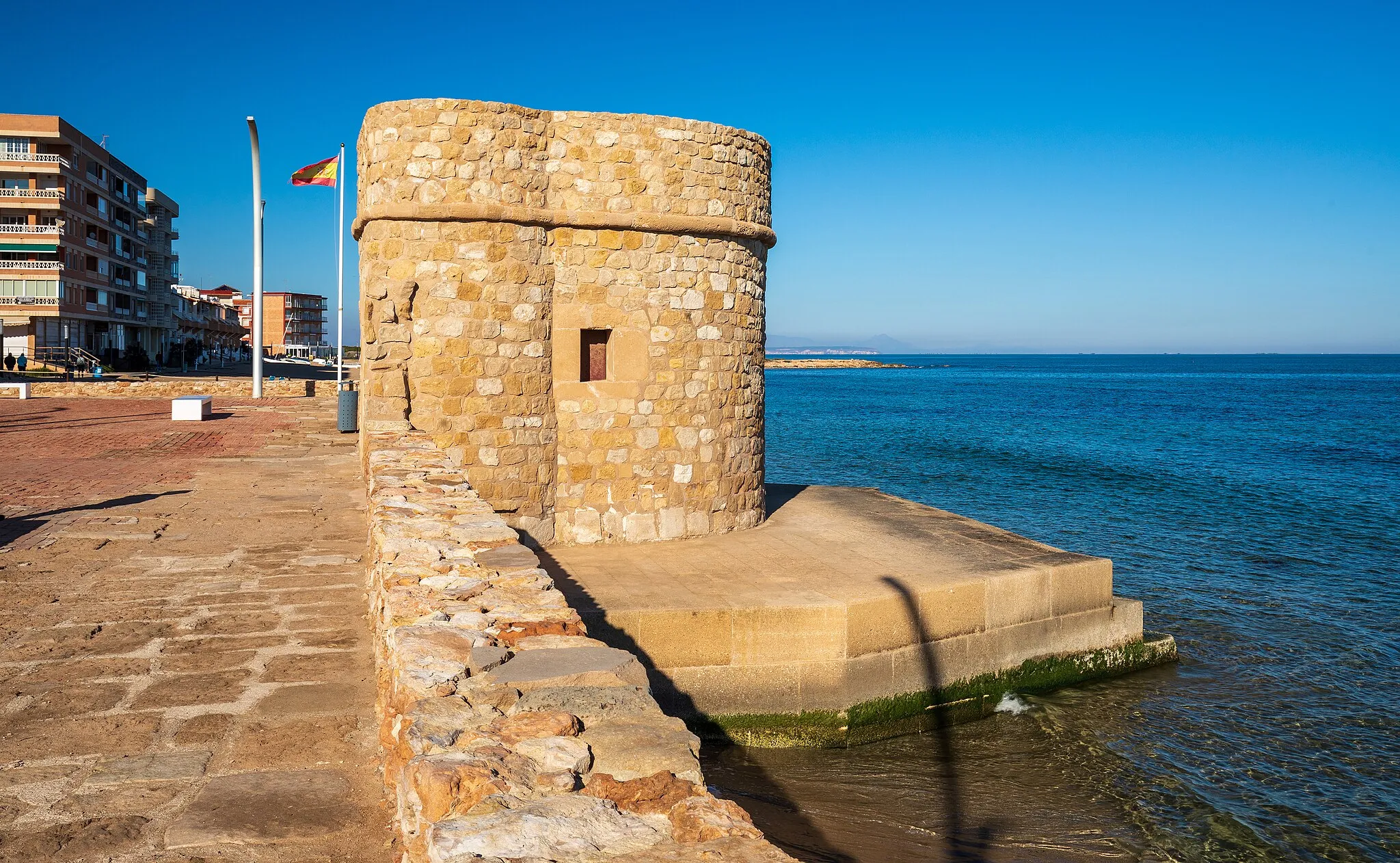 Photo showing: Torre de La Mata in La Mata, Torrevieja, Alicante, Spain in 2022 January.