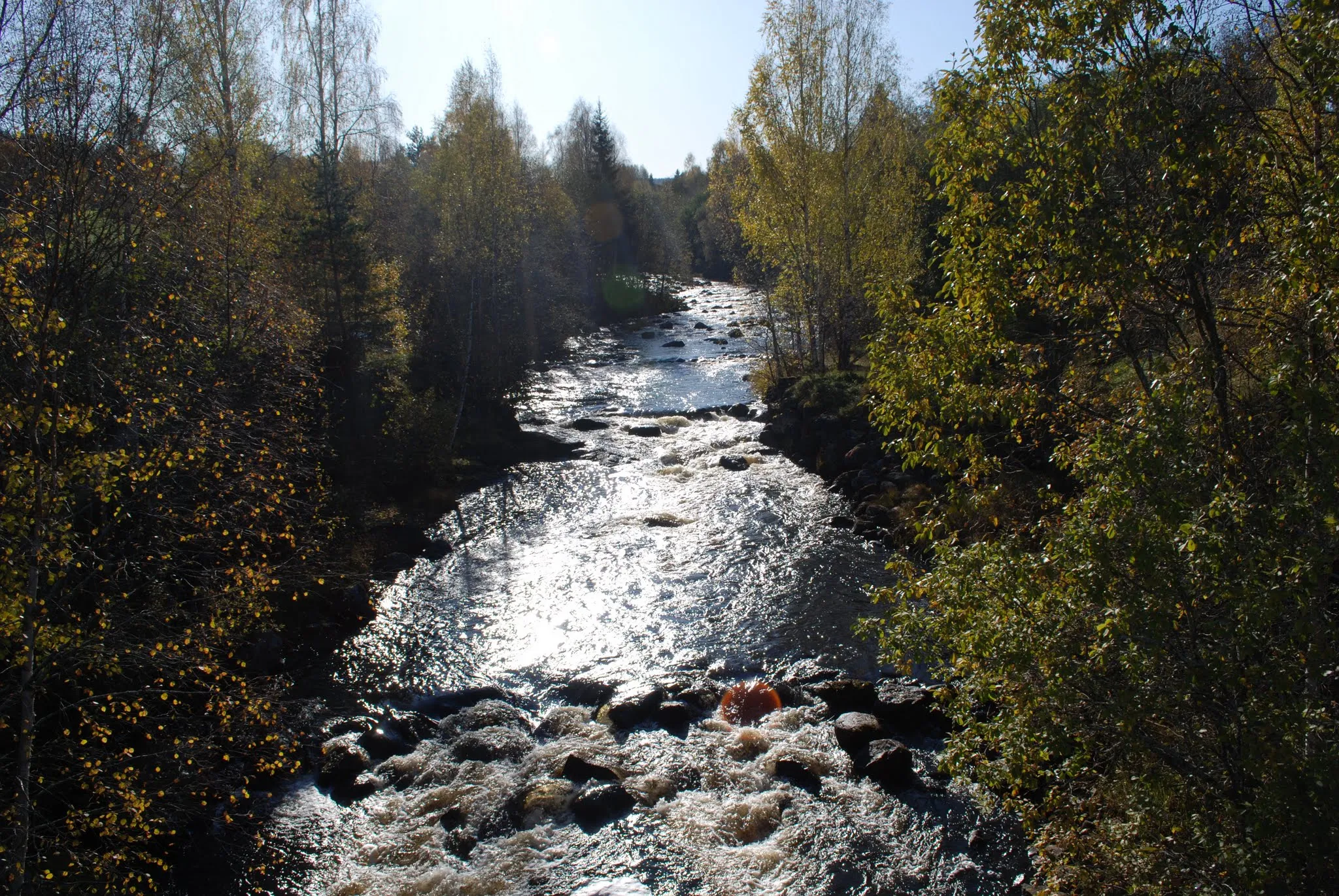 Photo showing: Ån på Uslandsvägen