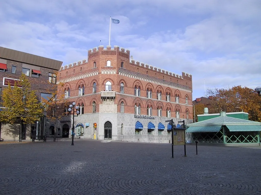 Photo showing: The town square Stora Torget — in Örnsköldsvik, Sweden