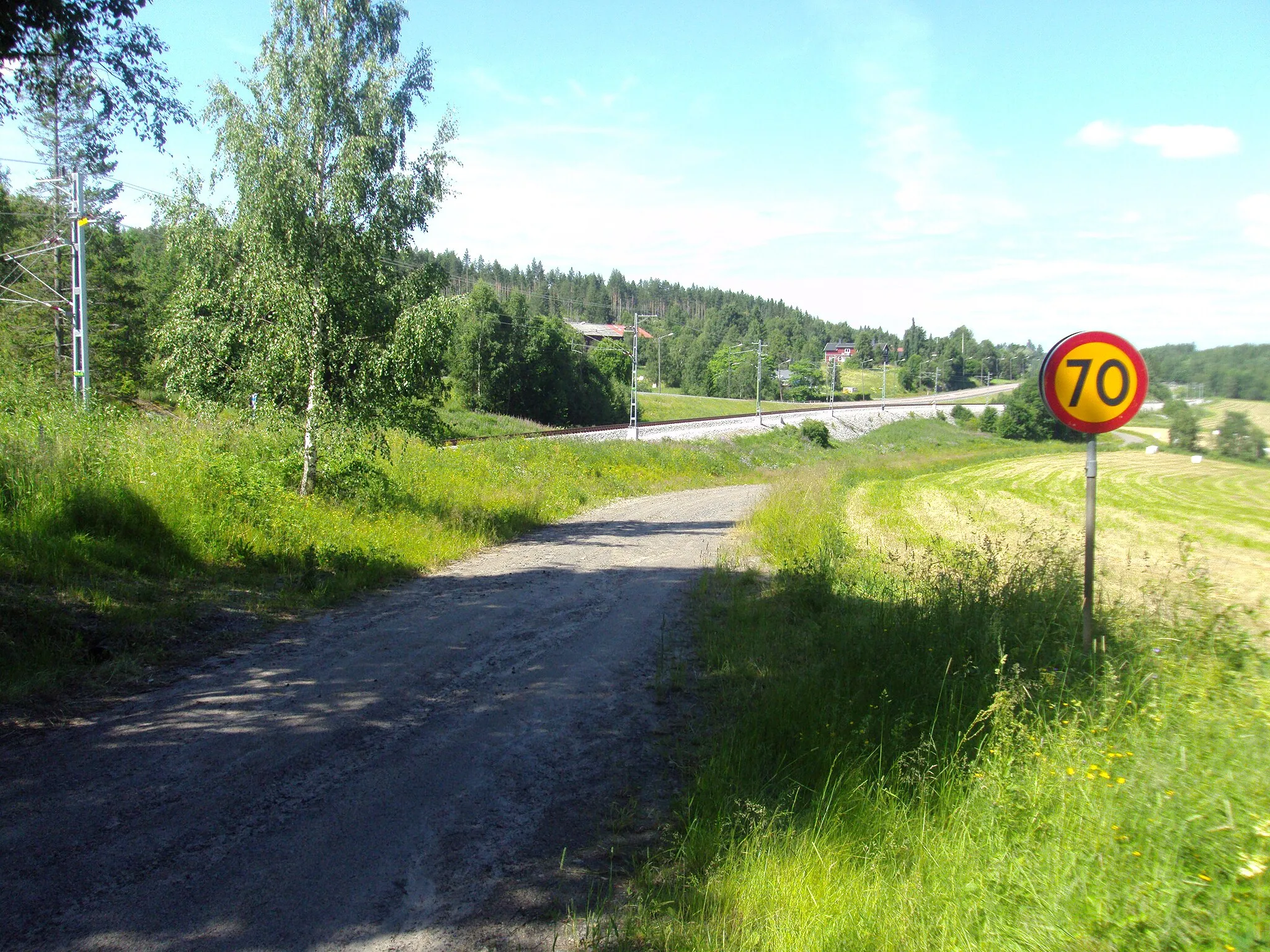 Photo showing: Strömnäs i juli 2011. Bilden tagen från samma plats som det berömda ådalenfotot