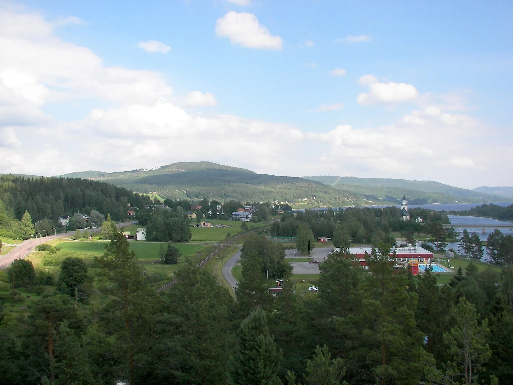 Photo showing: Vy över tätorten Stöde från Huberget