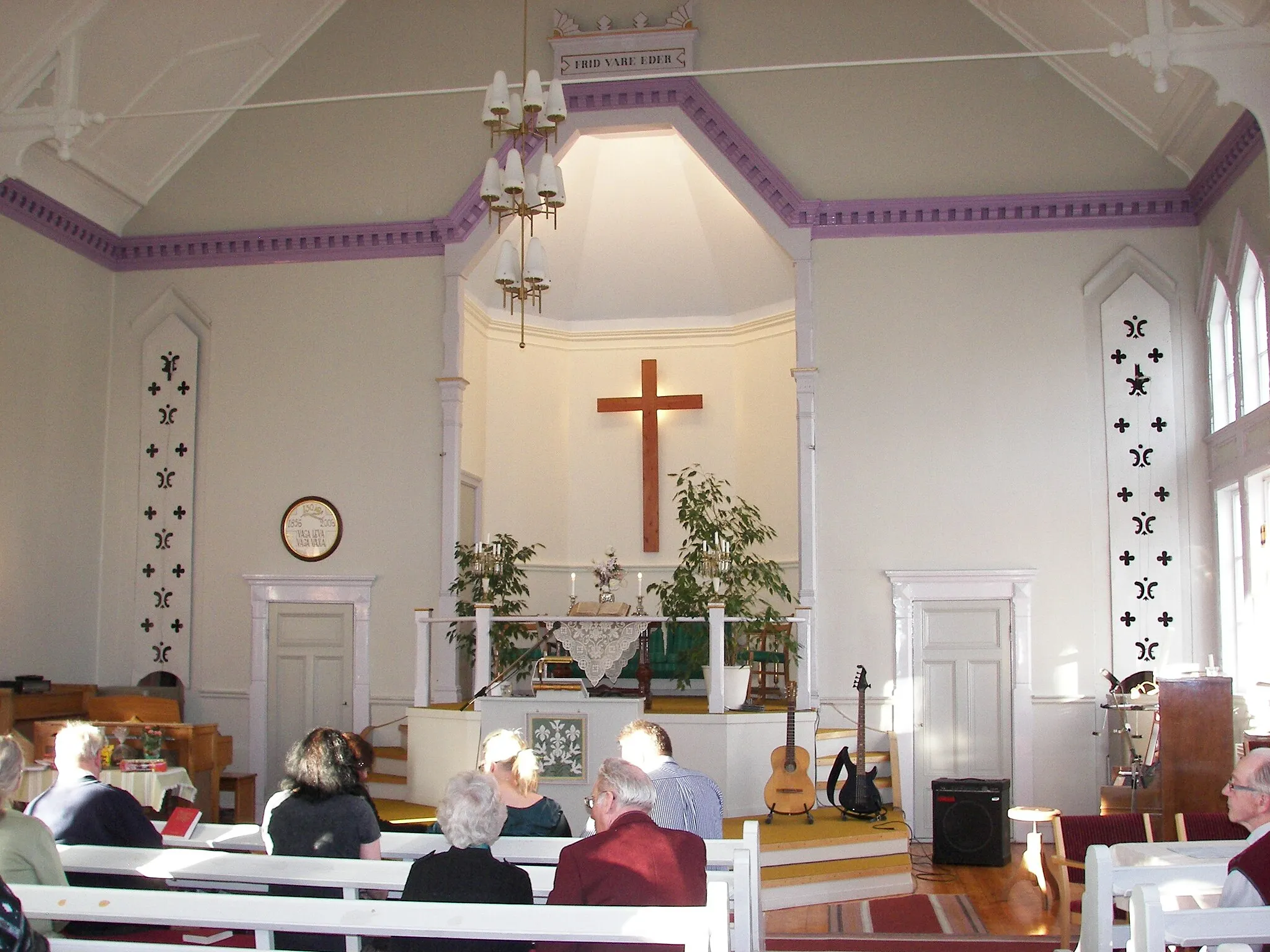 Photo showing: Interiören i Ebeneserkyrkan i Söråker