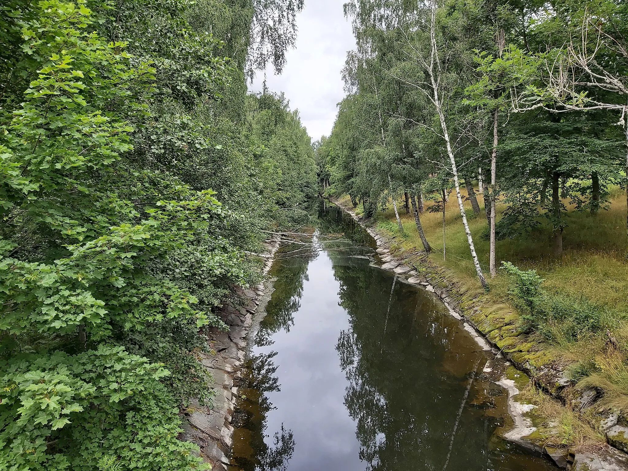 Photo showing: Ån i Borgvik, Sverige.