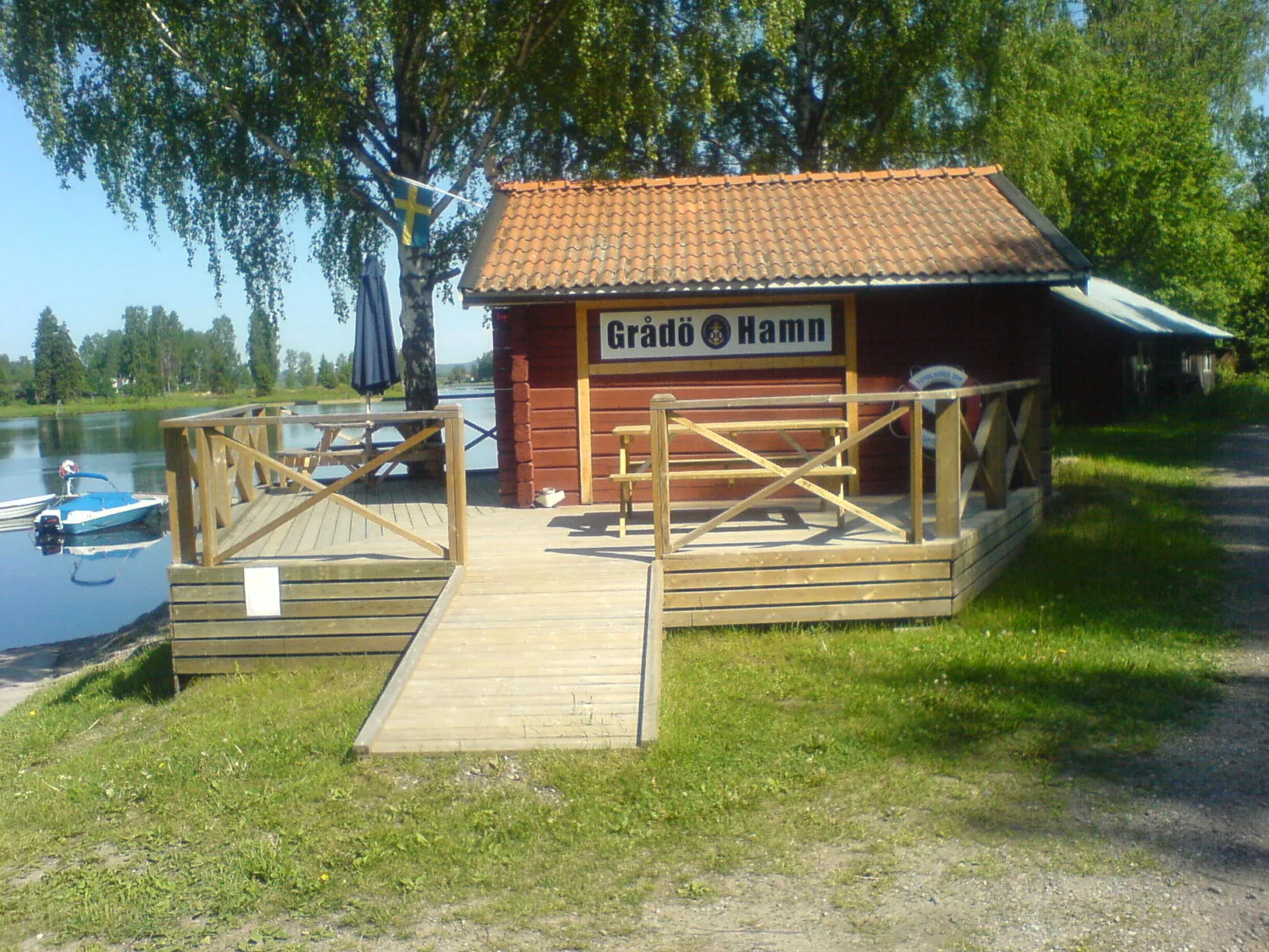 Photo showing: Grådö marina office, Hedemora Municipality, Sweden