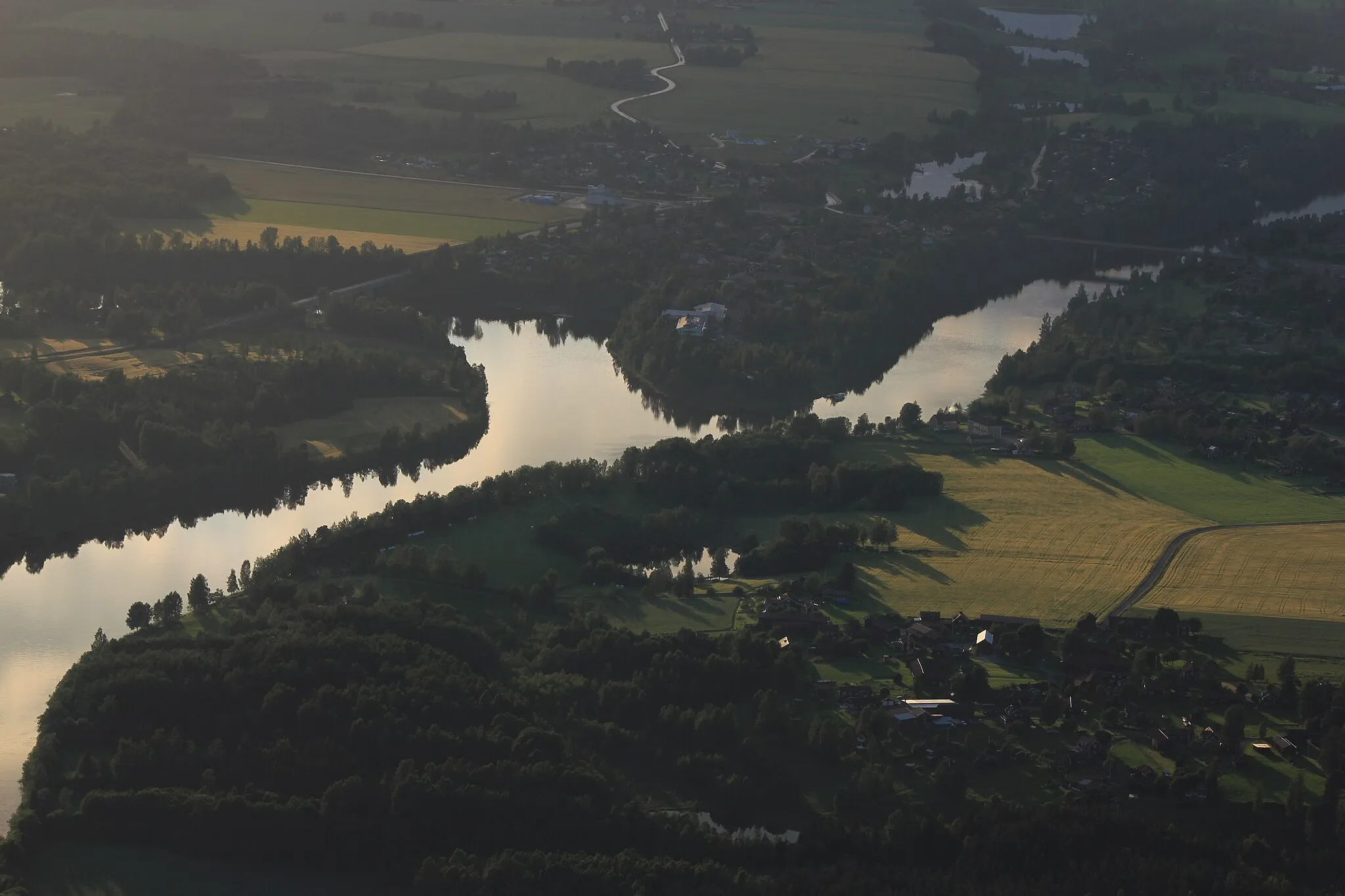 Photo showing: Flygfoto över Älvmötet, Gagnefs kommun, Dalarnas län, Sverige