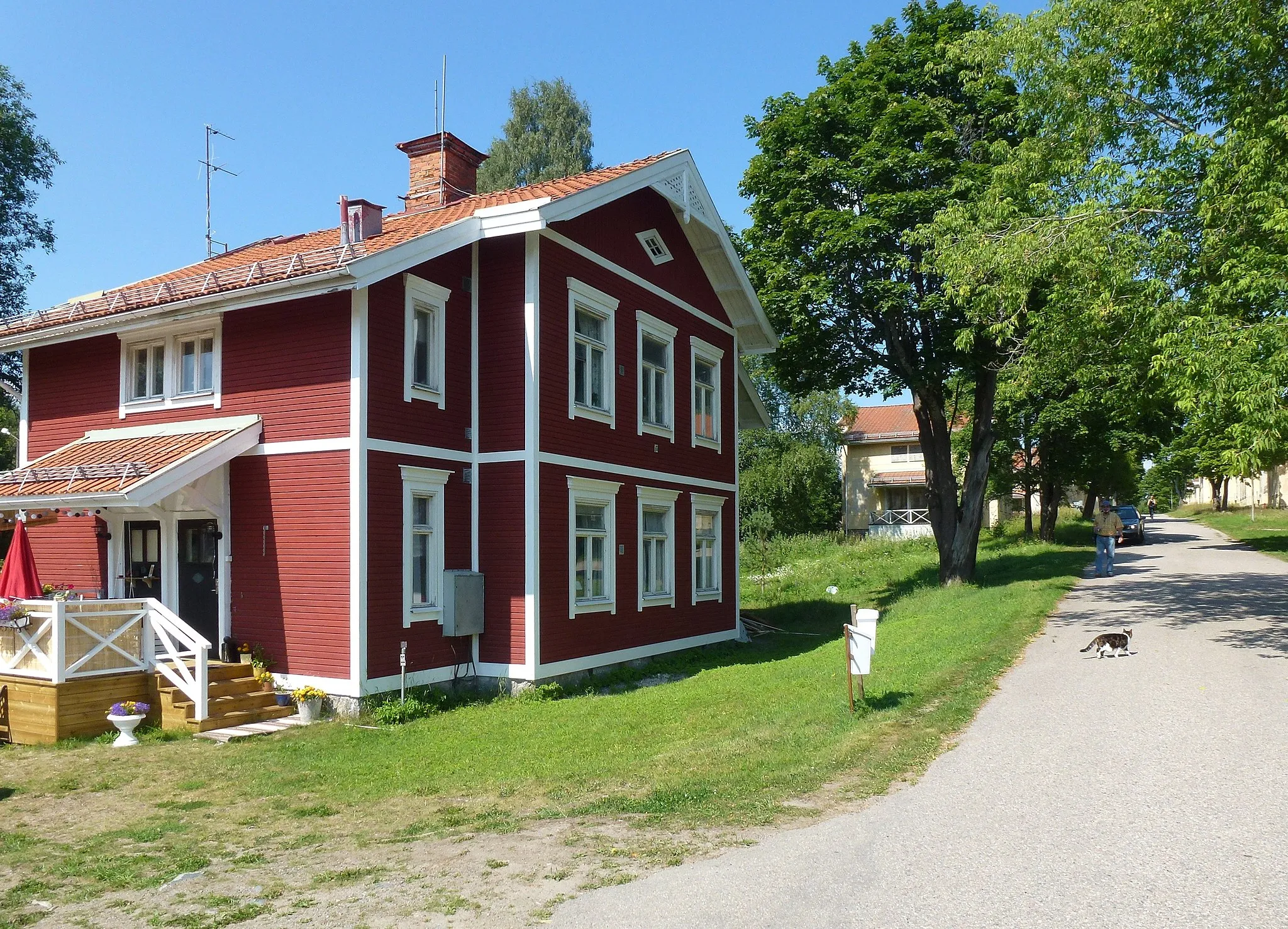 Photo showing: Upprustning av bostadsområdet "Källfallet" i Grängesberg