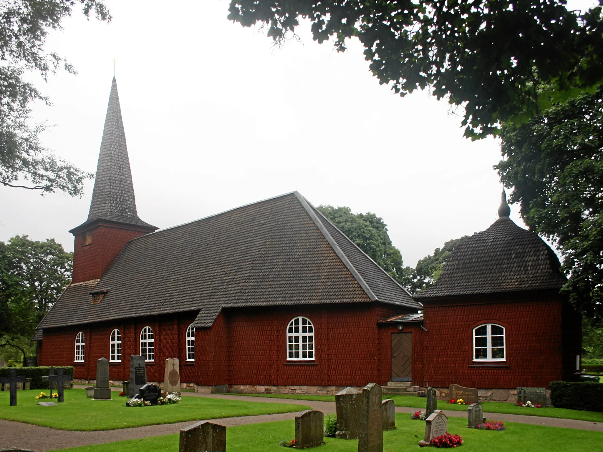 Photo showing: Sunnemo in Hagfors kommun, Sweden. Parish church from South-East.