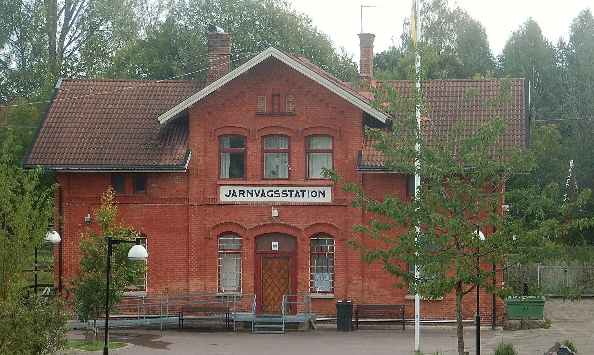 Photo showing: Järnvägstationen Edsvalla