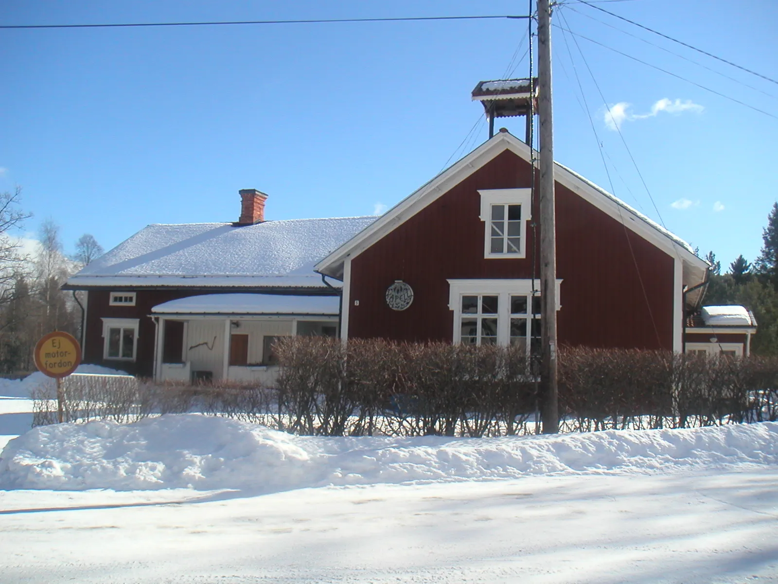 Photo showing: Saxdalen Chapel, Dalecarlia, Sweden