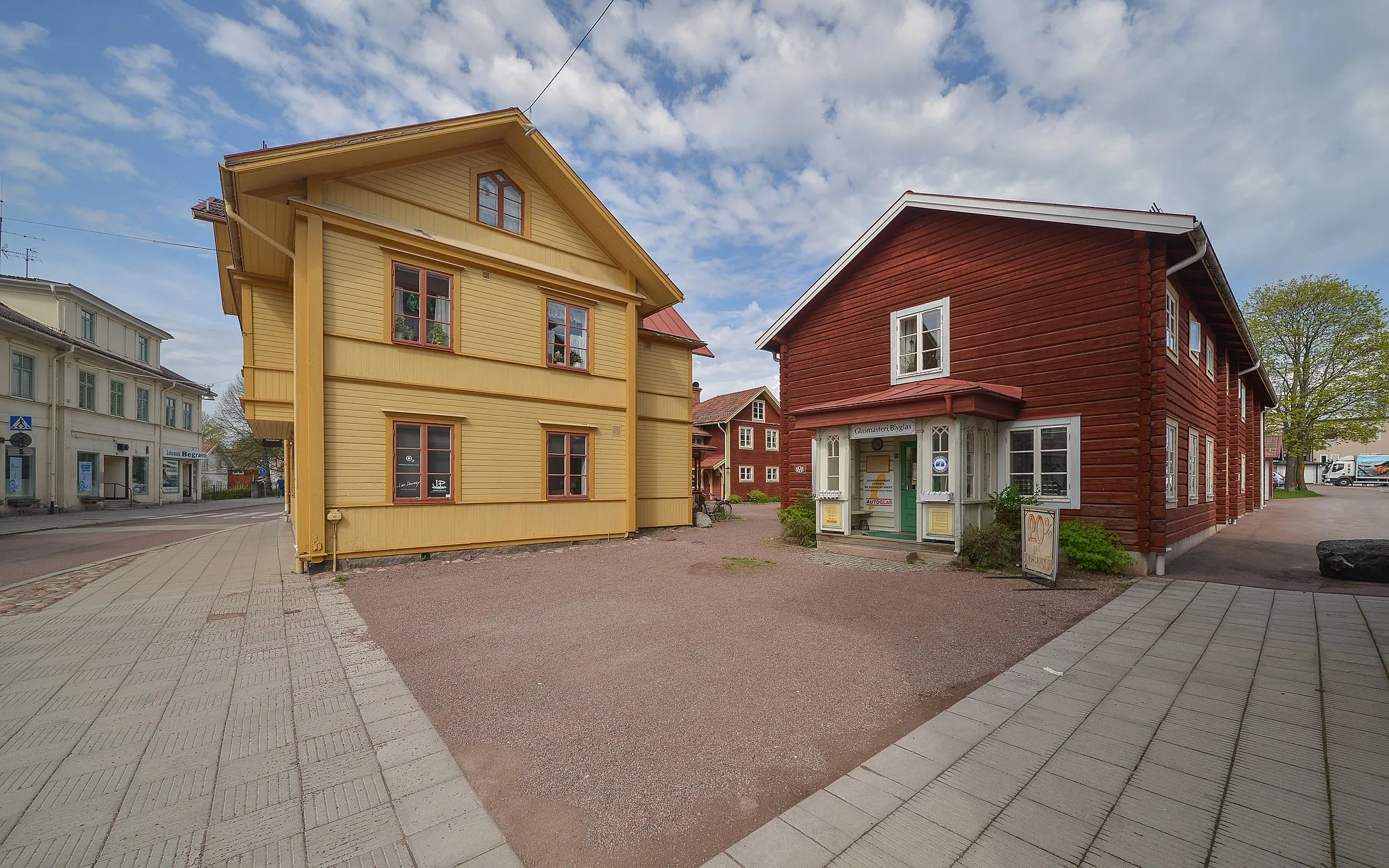 Photo showing: Buildings in Leksand.