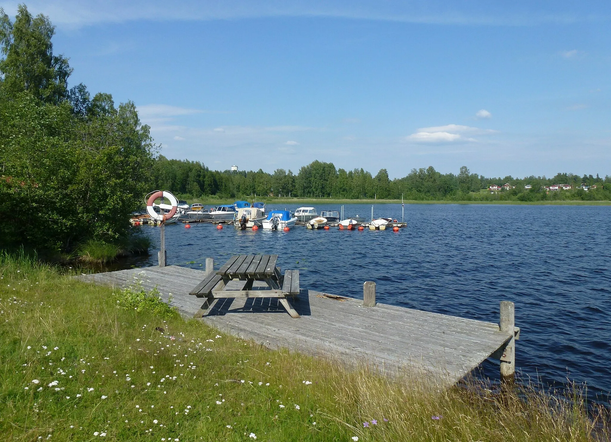 Photo showing: Korsnäsudden Nyhammar med Bysjön