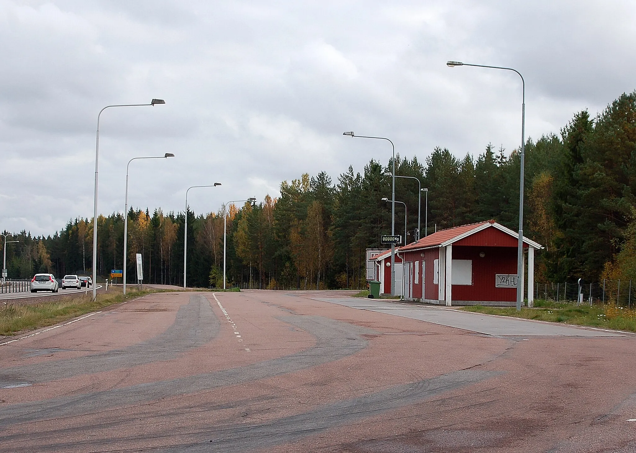 Photo showing: Trafikkkontrolplats Stolpen.