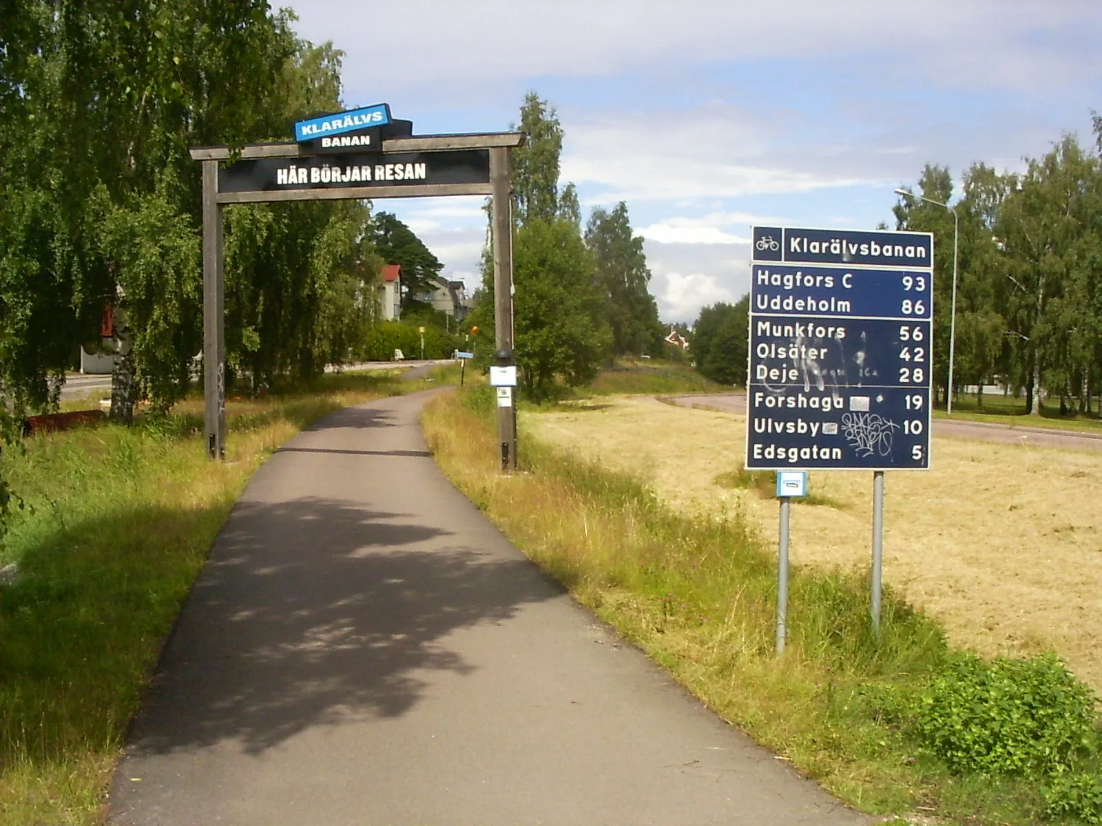 Photo showing: Karlstad, begin van de Klarälvsbanan