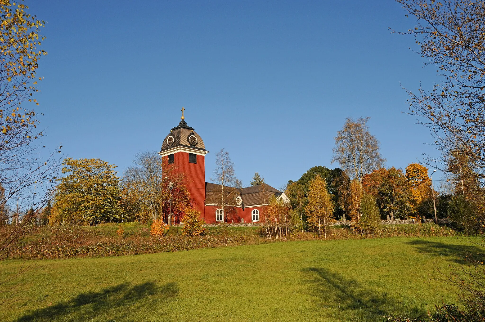 Photo showing: Die wunderschöne Kirche von Hjulsjö.