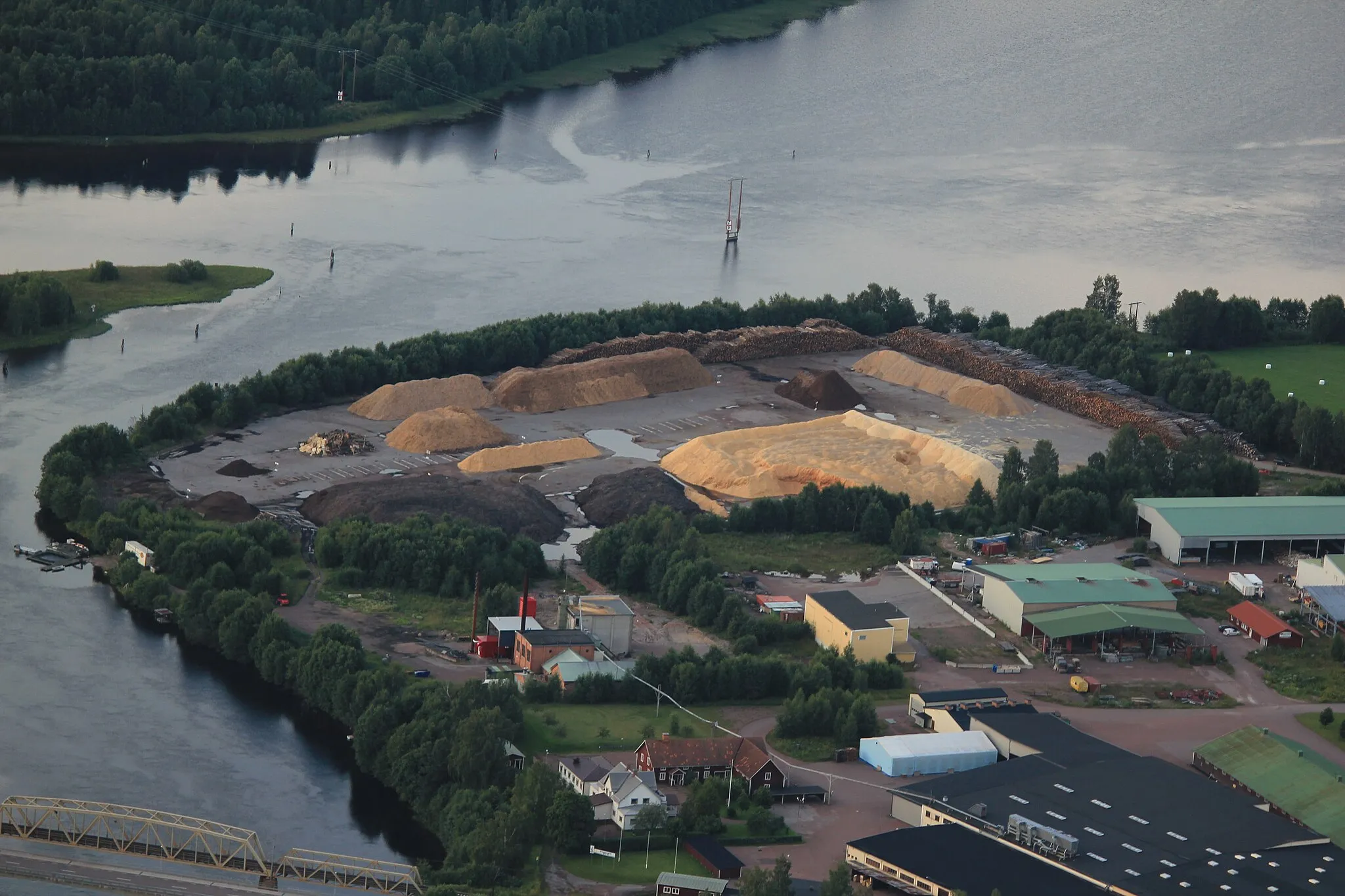 Photo showing: Flygfoto över Insjön, Leksands kommun, Dalarnas län, Sverige