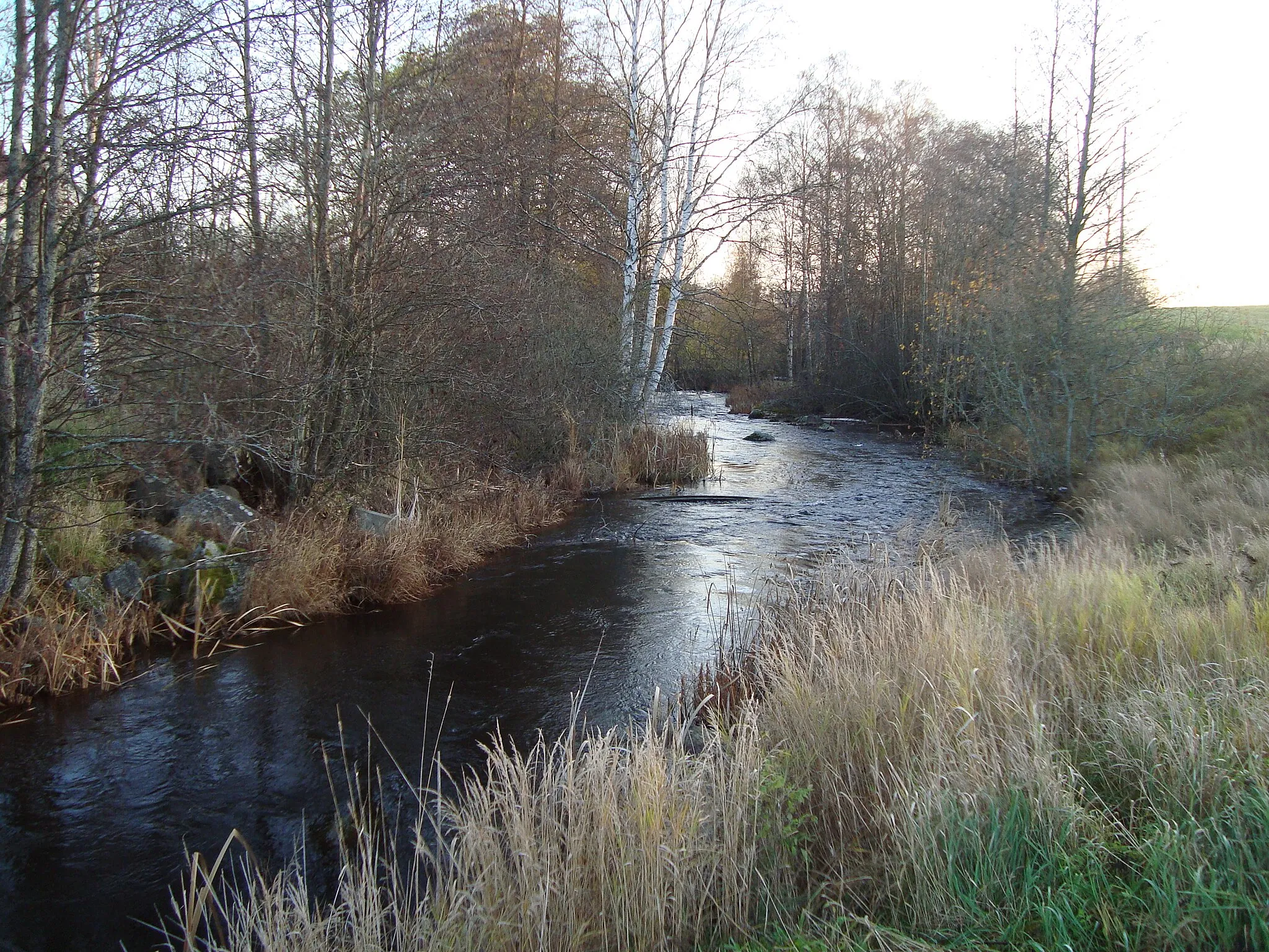Photo showing: Stream Lustån in Djörkhyttan, Hedemora municipality, Sweden