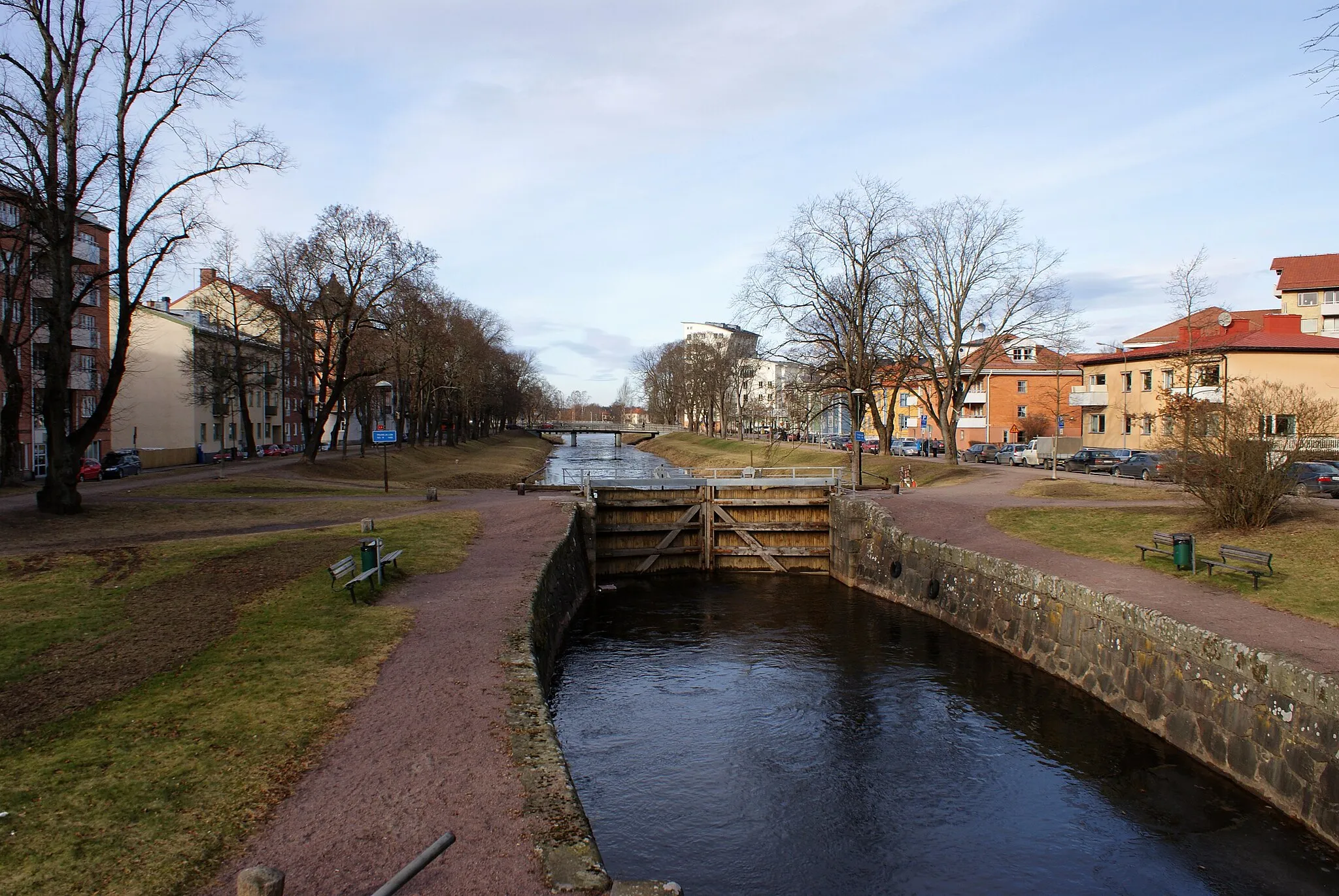 Photo showing: Pråmkanalen i Karlstad.