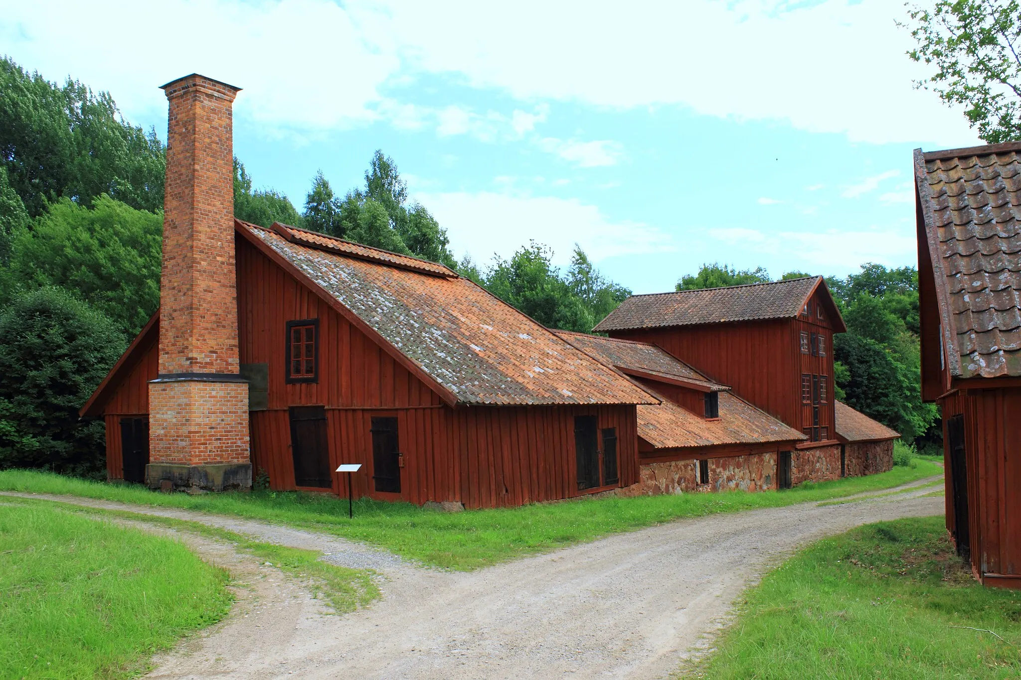 Photo showing: Rödfärgsverket vid Dylta bruk