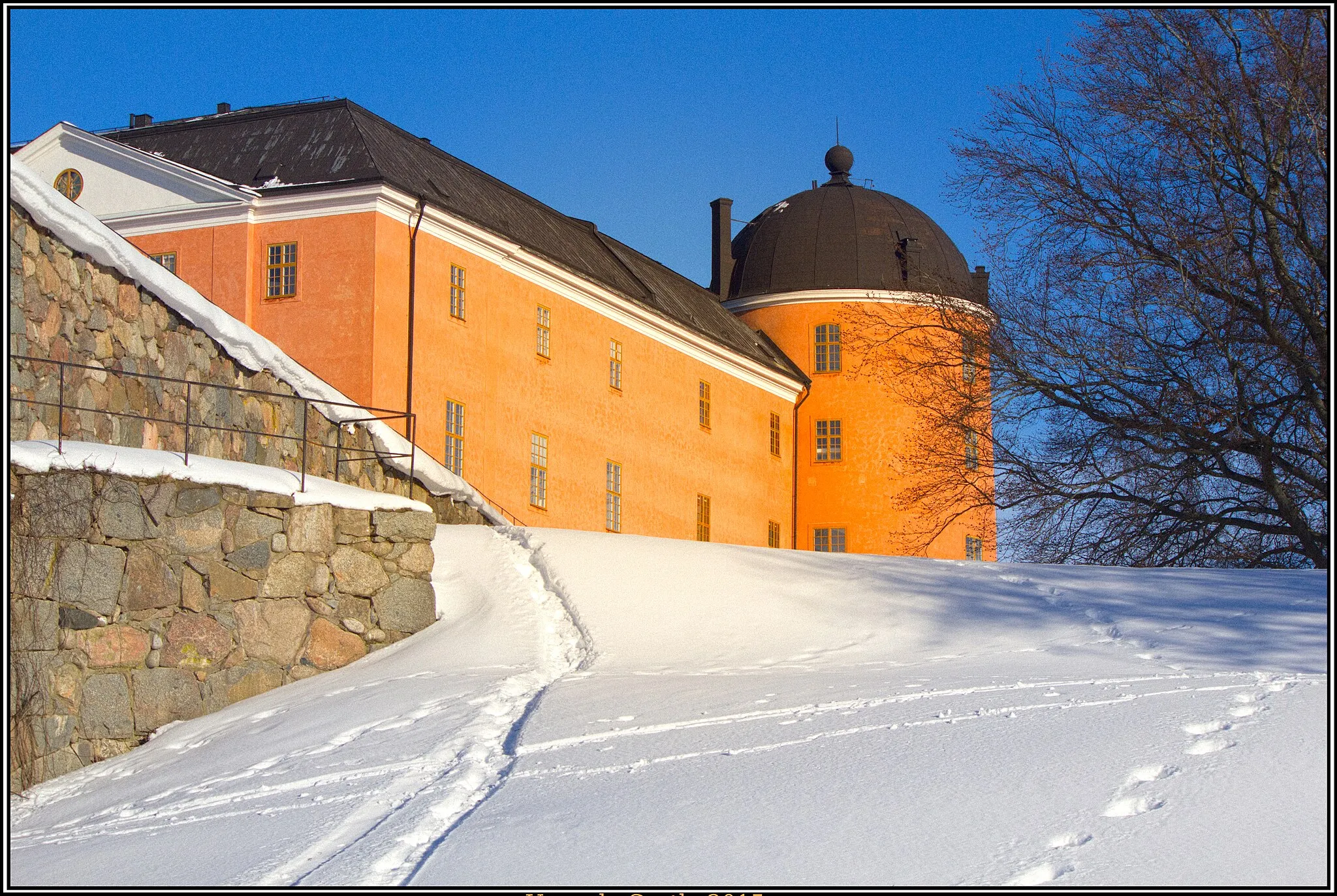 Photo showing: Uppsala Slott i vintertid