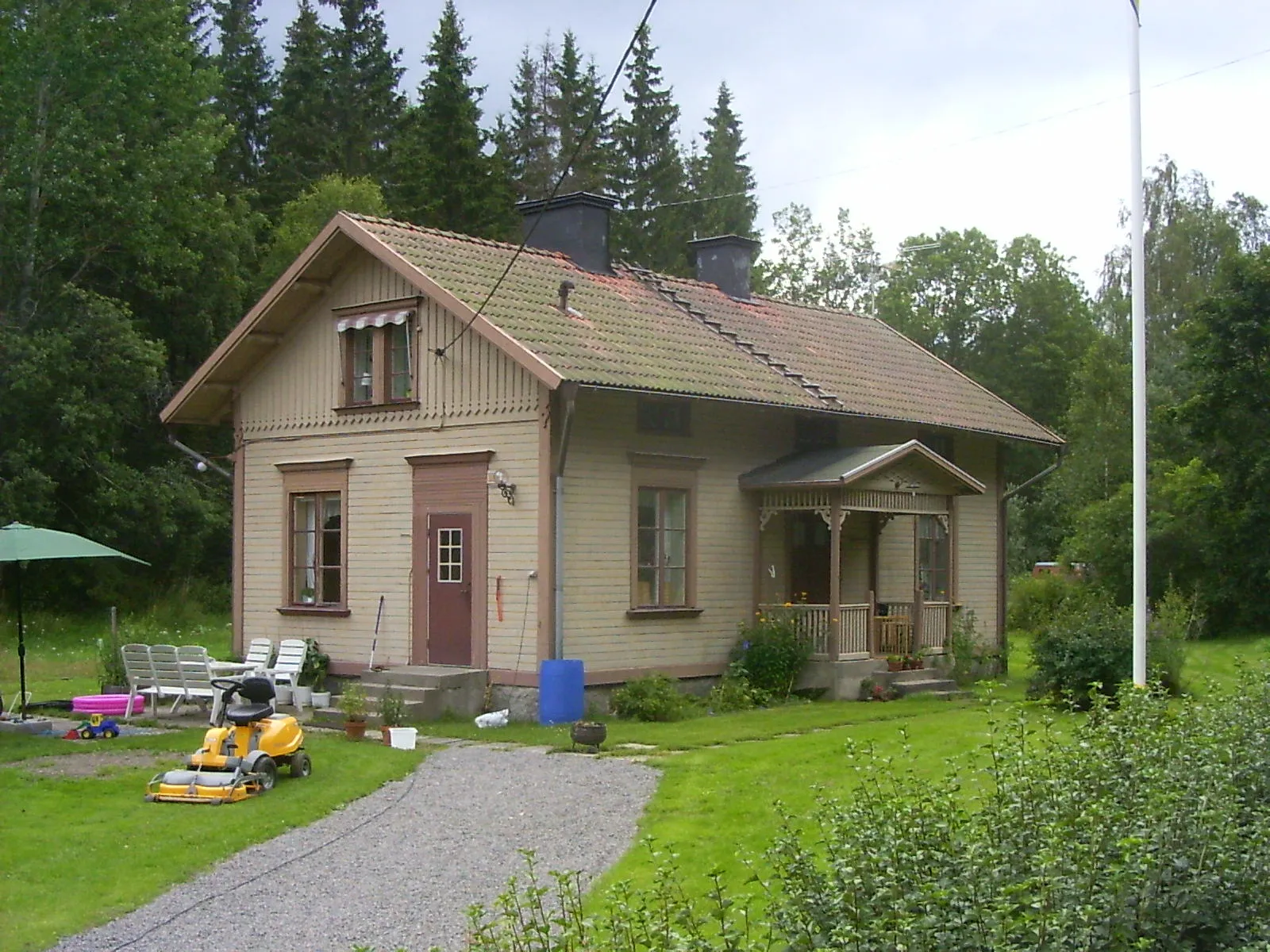 Photo showing: Former railway station at Granbergsdal