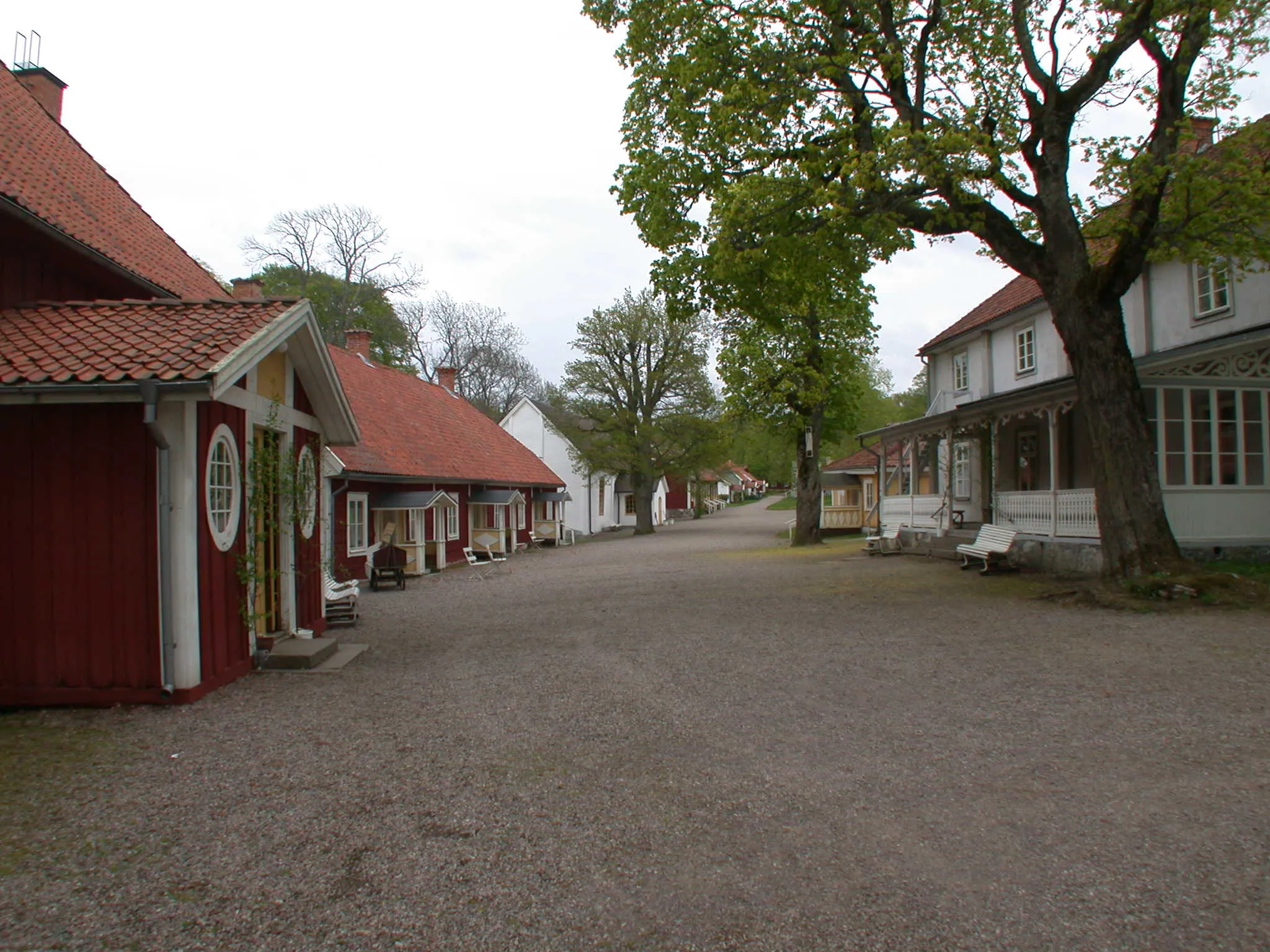 Photo showing: The spa village promenade, Medevi spa, Sweden.