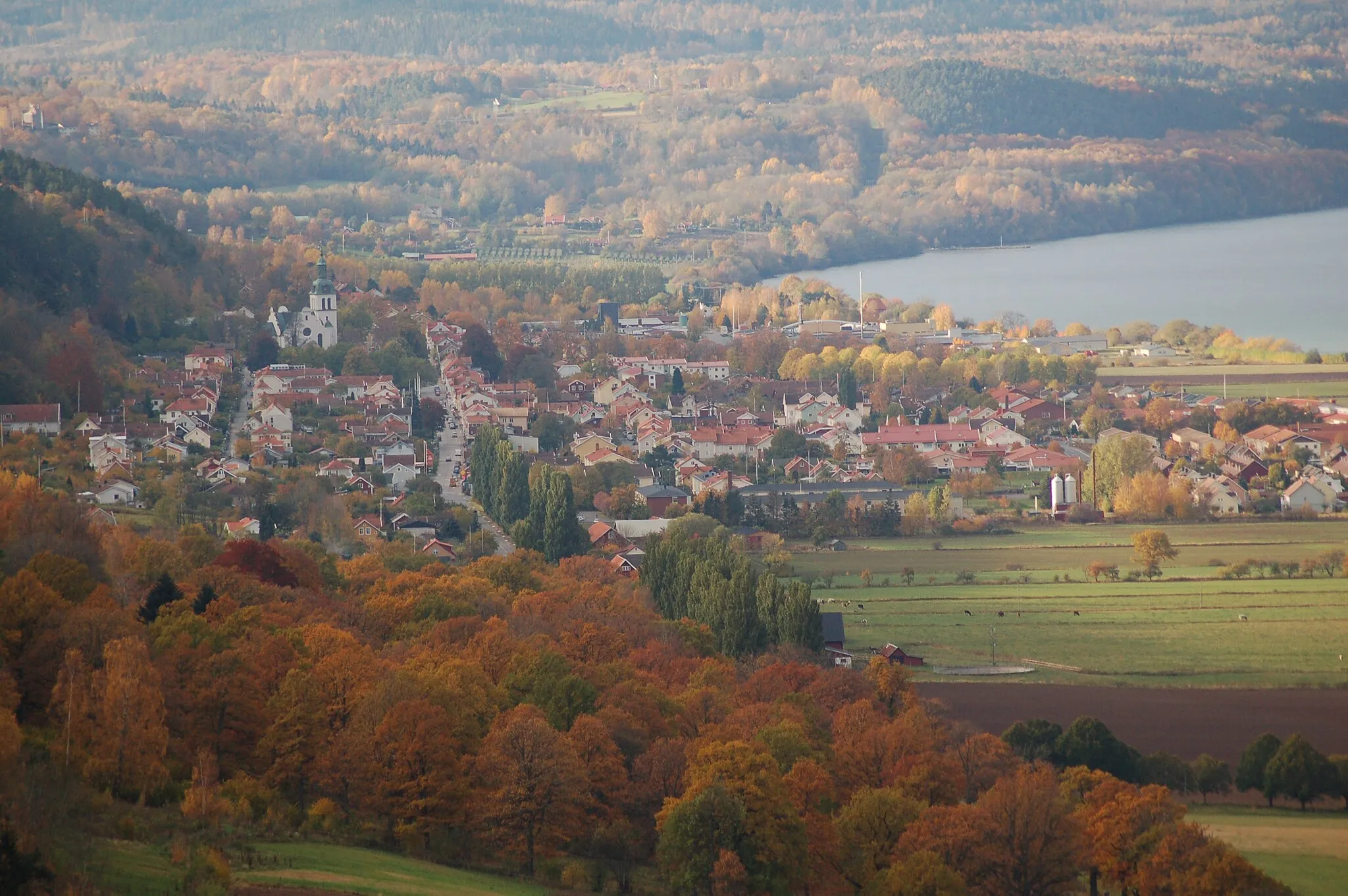 Photo showing: View over Gränna