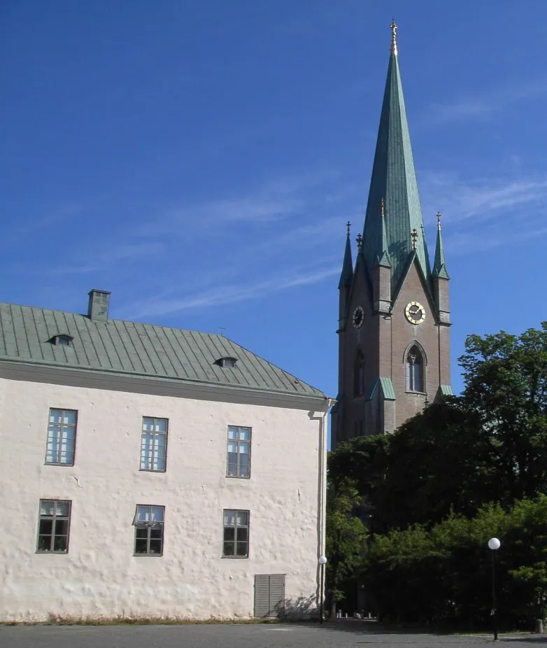 Photo showing: Castle of Linköping and the Linköping cathedral, Linköping, Östergötland, Sweden