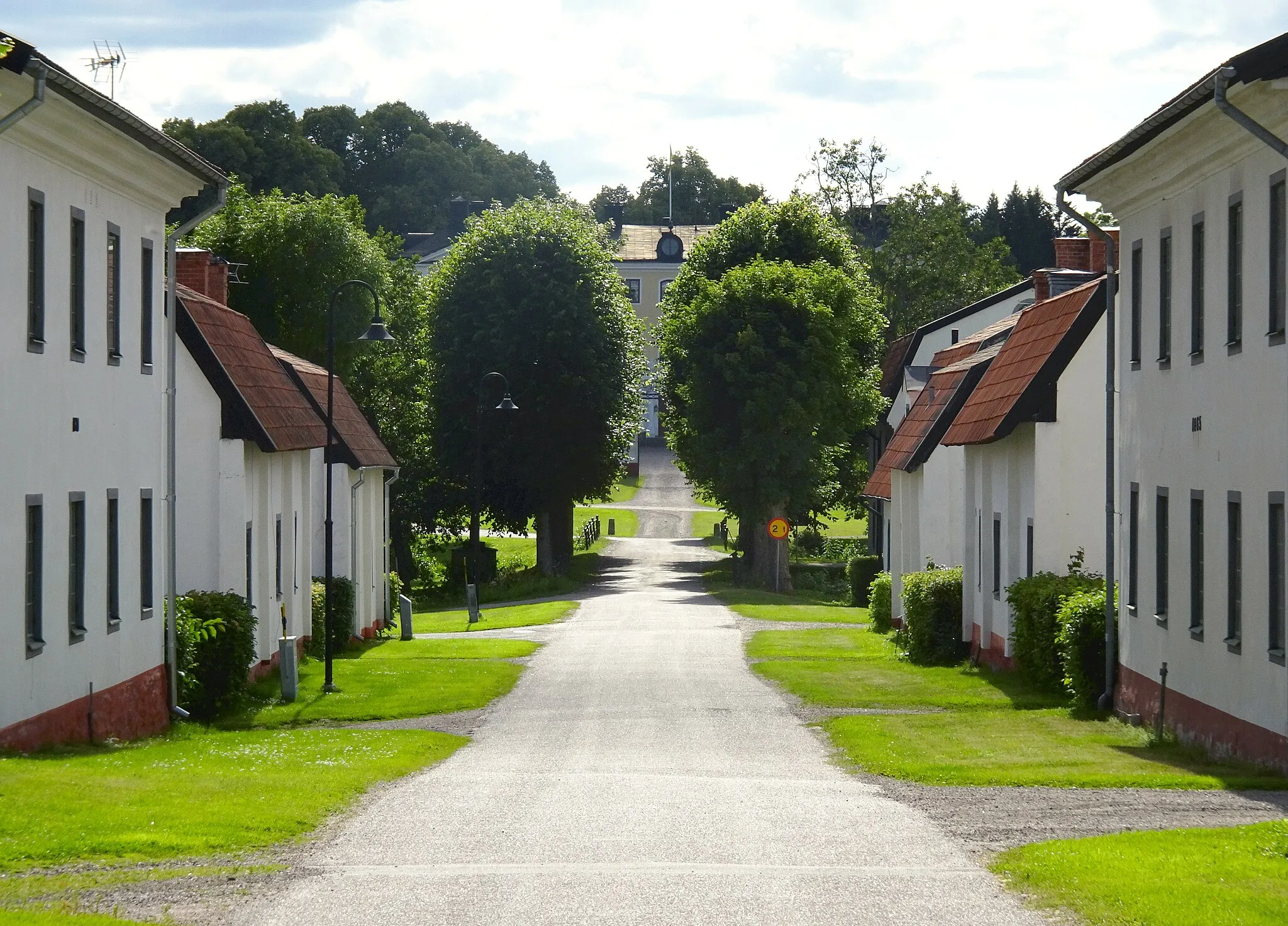 Photo showing: Forsmark, bruksgatan och herrgården