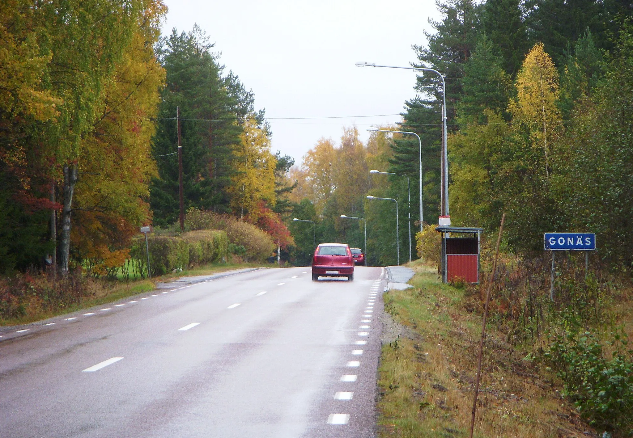 Photo showing: Ortsinfart till Gonäs