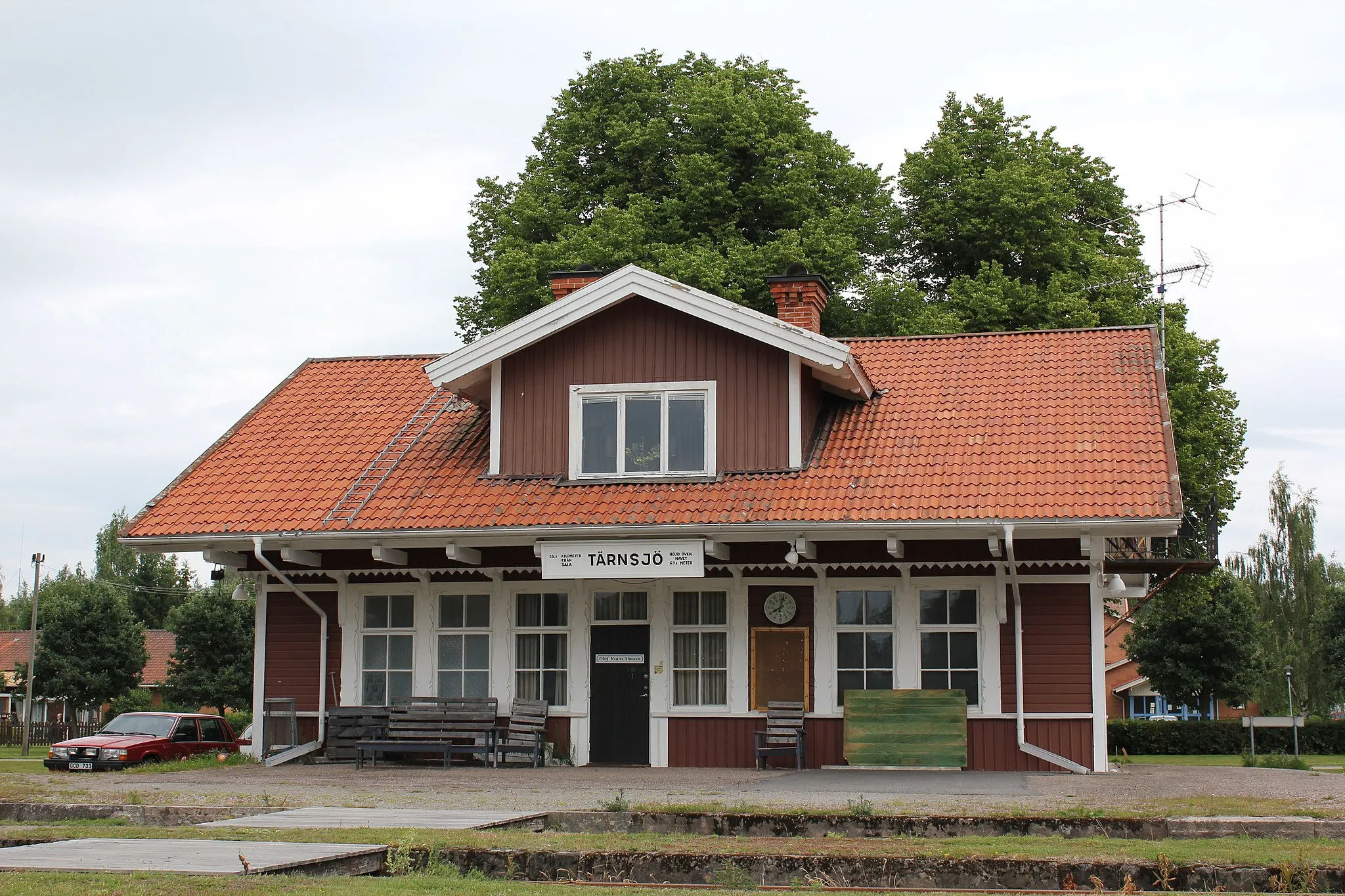 Photo showing: Tärnsjö station, Heby kommun.