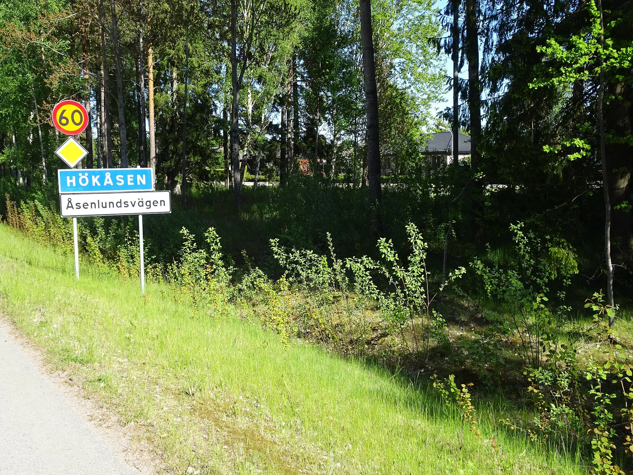 Photo showing: Hökåsen entrance from highway 56.