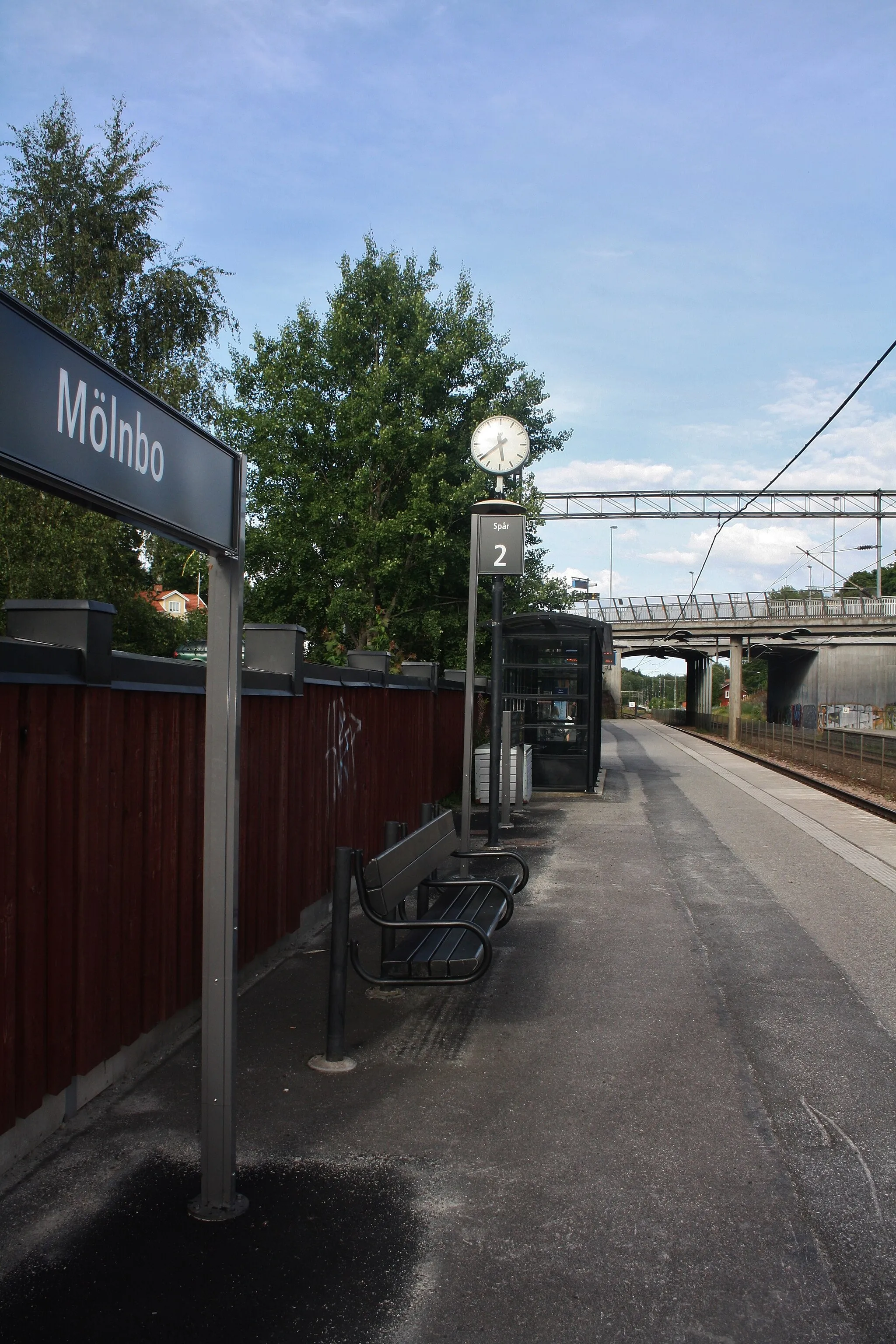 Photo showing: Perrongen i Mölnbo