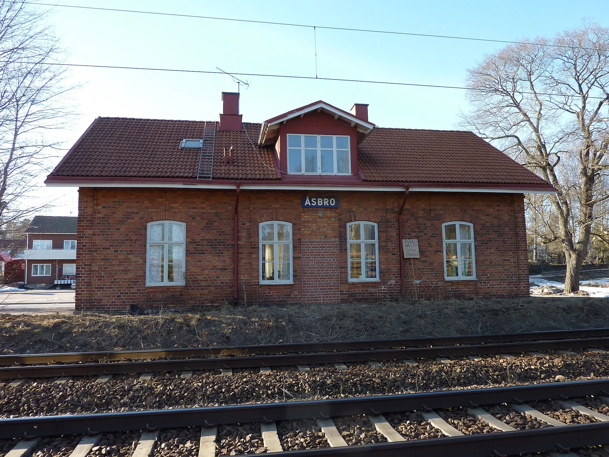 Photo showing: Railway station Åsbro, Örebro, Sweden