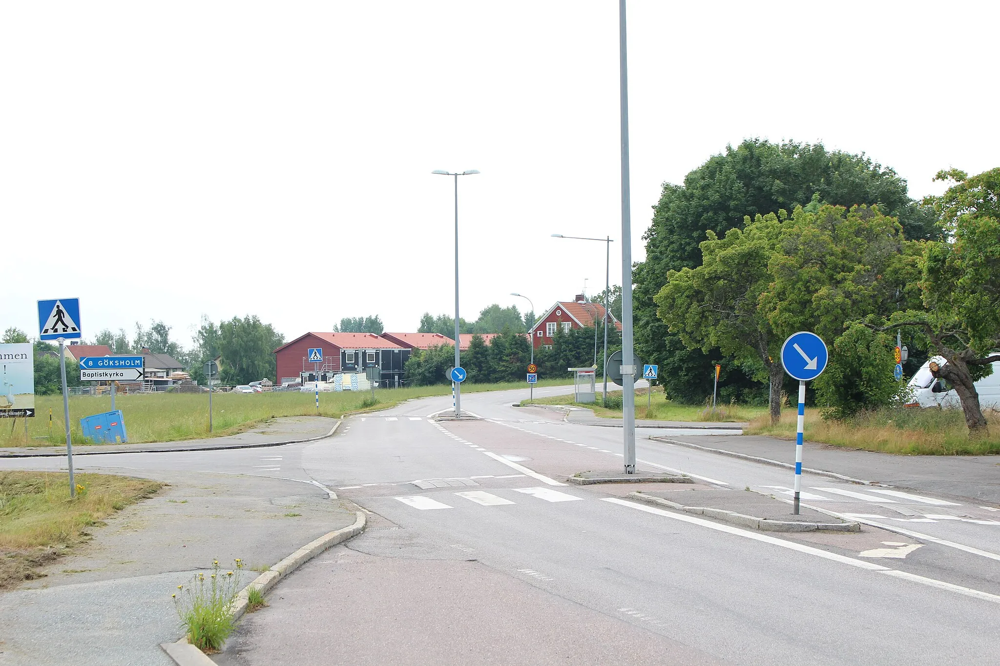 Photo showing: Länsväg 207 mot söder i Stora Mellösa.