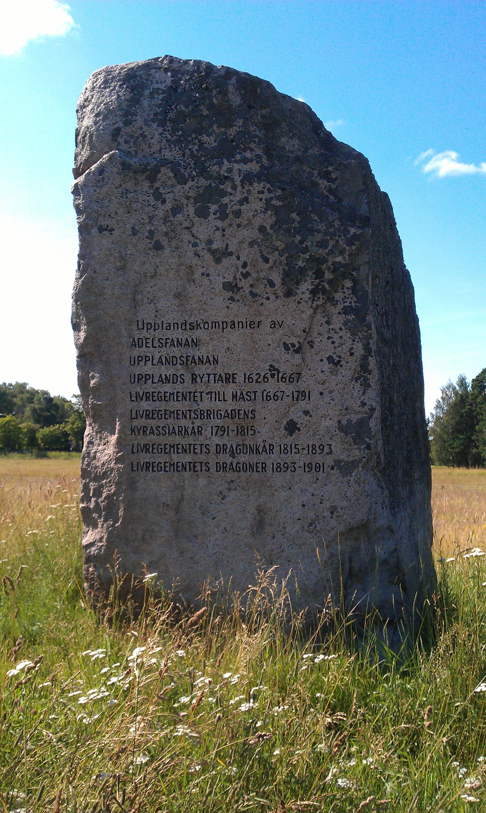 Photo showing: Stone on the field at Polacksbacken, second side