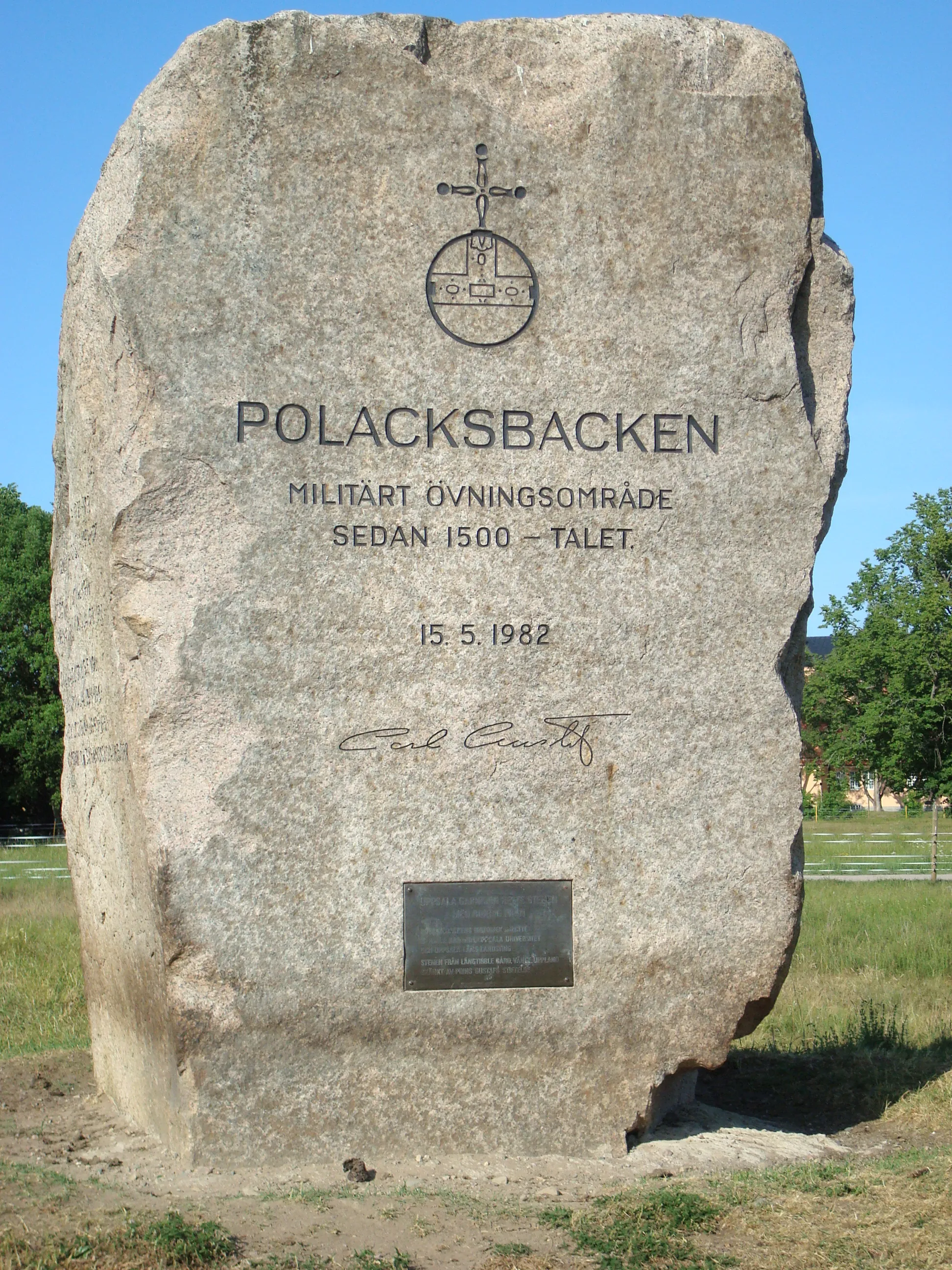 Photo showing: Sten på fältet vid Polacksbacken