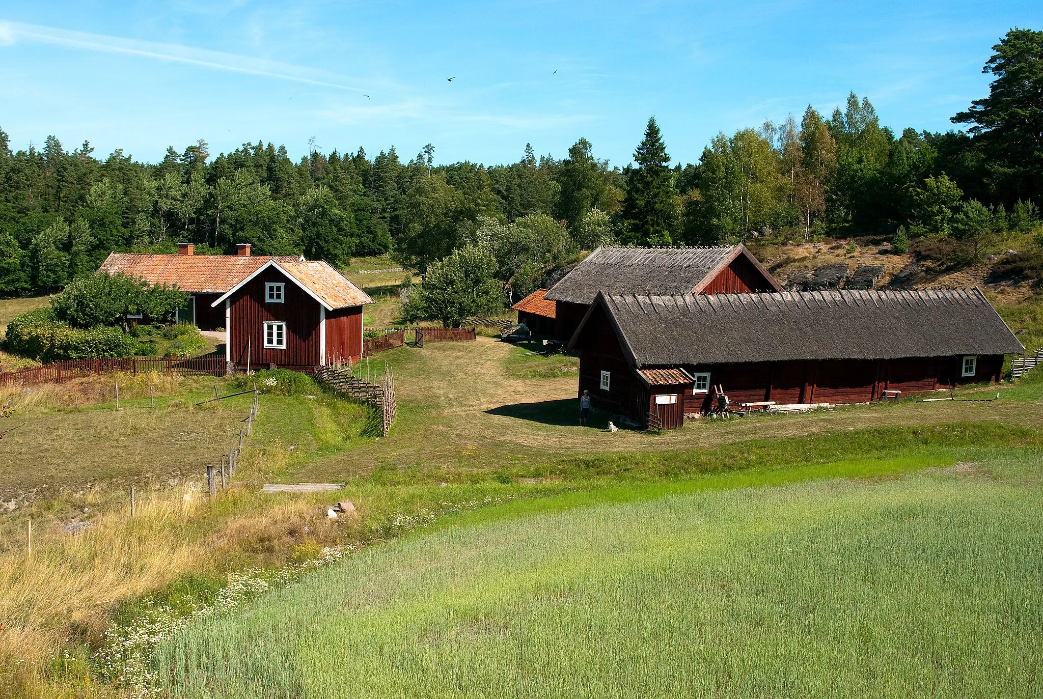 Photo showing: Långmaren museigård i Nynäs naturreservat i Södermanland.