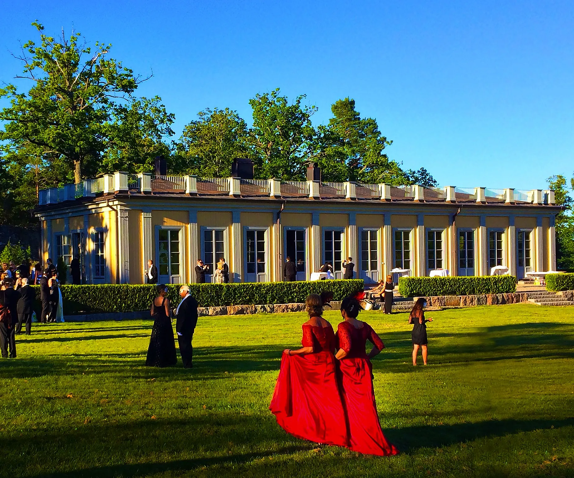 Photo showing: Stålboga pavilion 2015, pleasant weather during an intermission