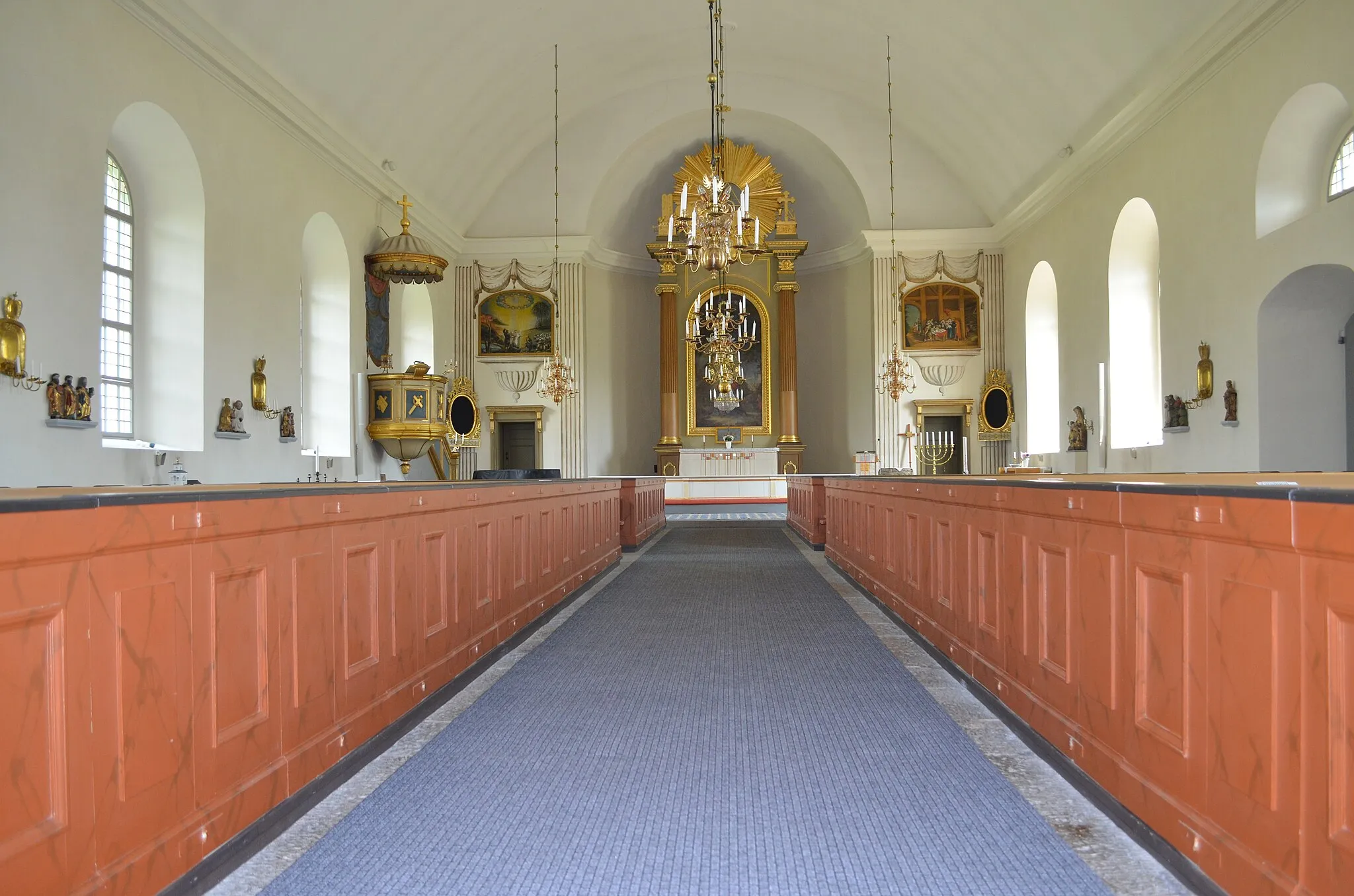 Photo showing: Klockrike kyrkas kyrksal