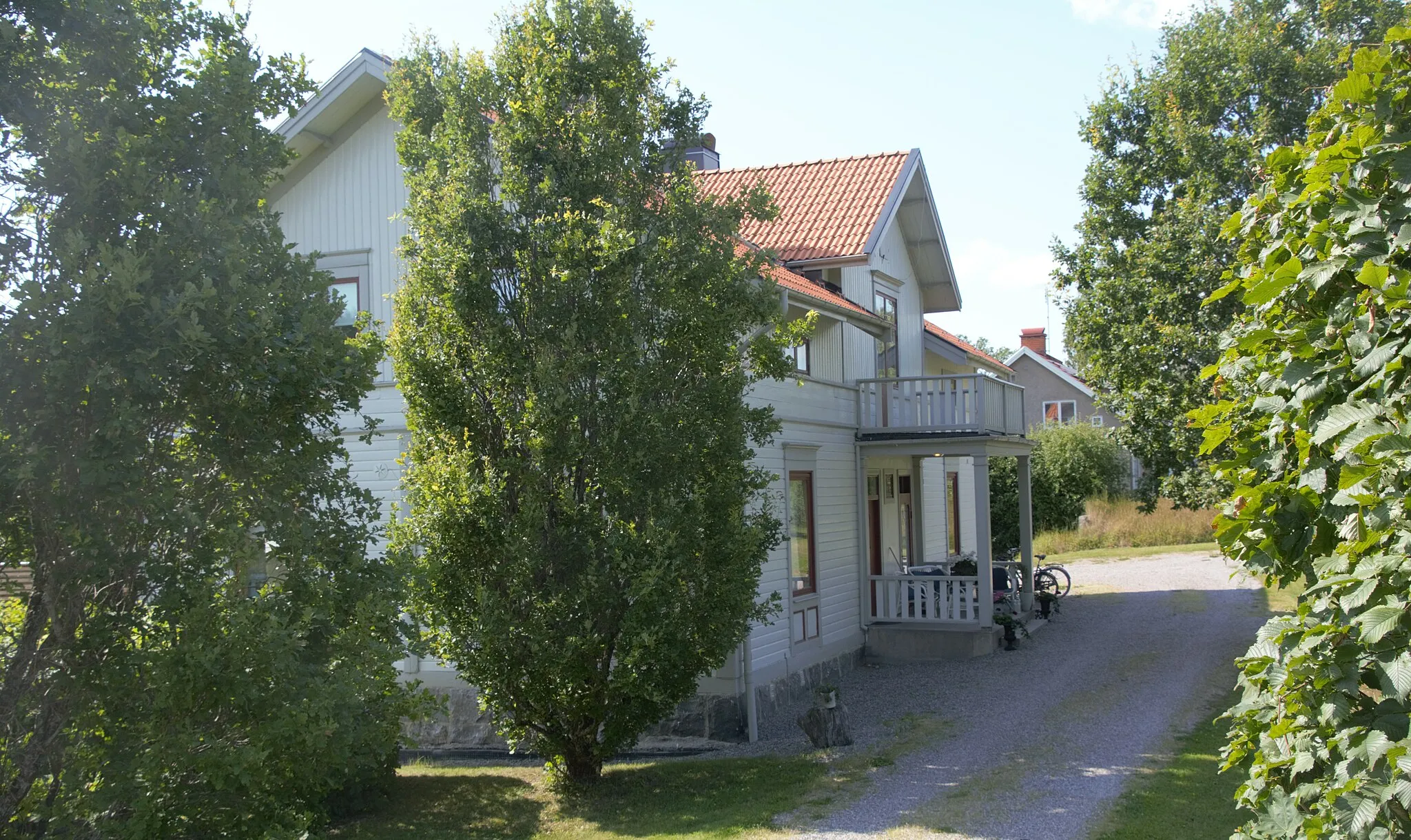 Photo showing: Earlier bank building of Daga härads sparbank (savings bank) at Björnlunda, Gnesta municipality