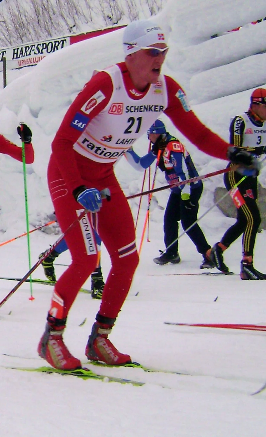 Photo showing: Norwegian cross country skier Roger Aa Djupvik at Lahti Ski Games 2010.