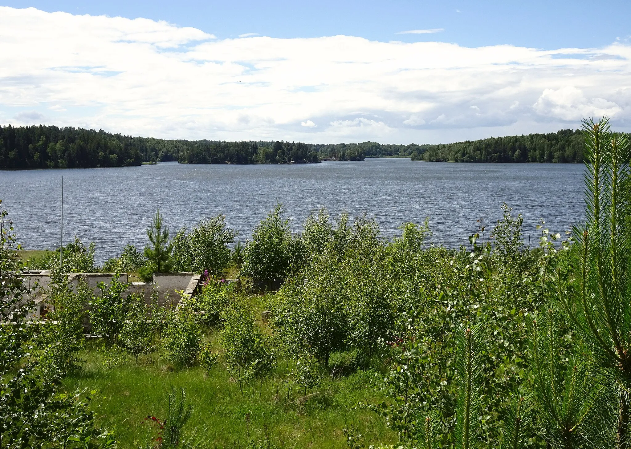 Photo showing: Sjön Måsnaren, Södertälje kommun, vy söderut från Hovsjö