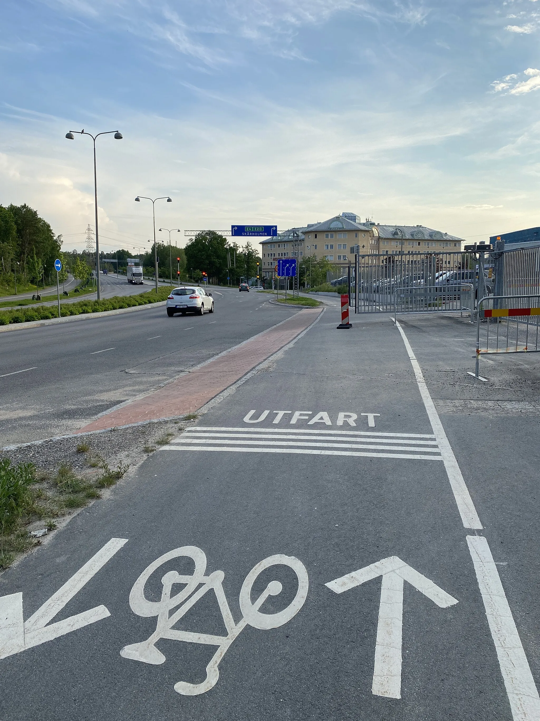 Photo showing: Regionalt cykelstråk vid Kungens kurvaleden i Huddinge