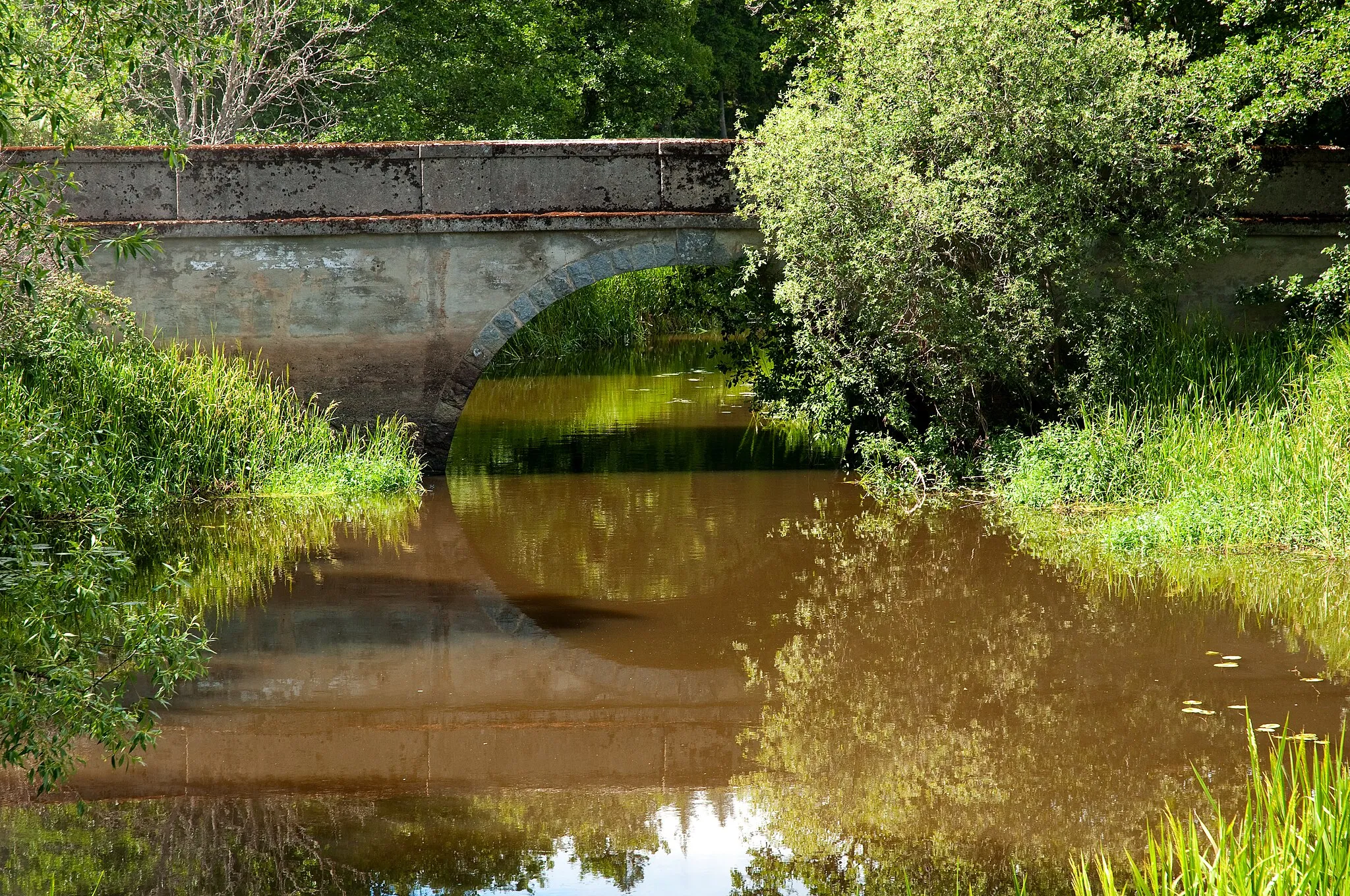 Photo showing: Gamla bron över Svärtaån vid Svärta