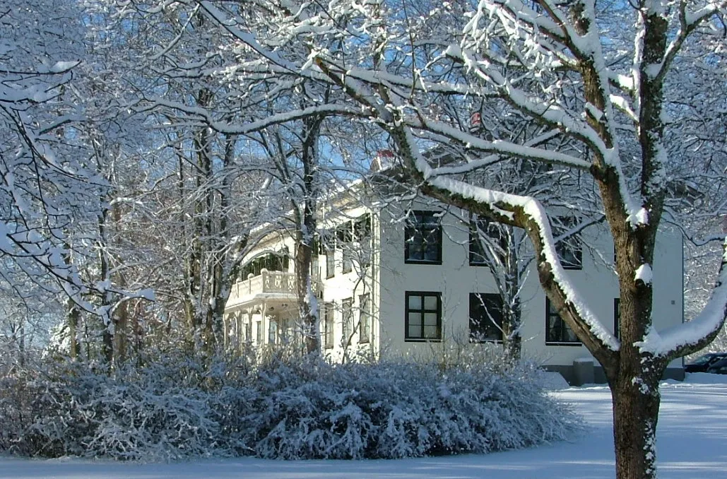 Photo showing: Björkborn manor in winter. Nobel Museum in Karlskoga, Sweden.